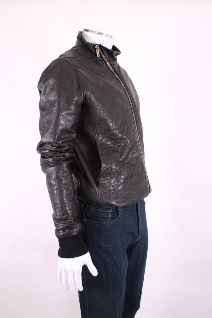 Rick Ownes L/S Leather Jacket Black L