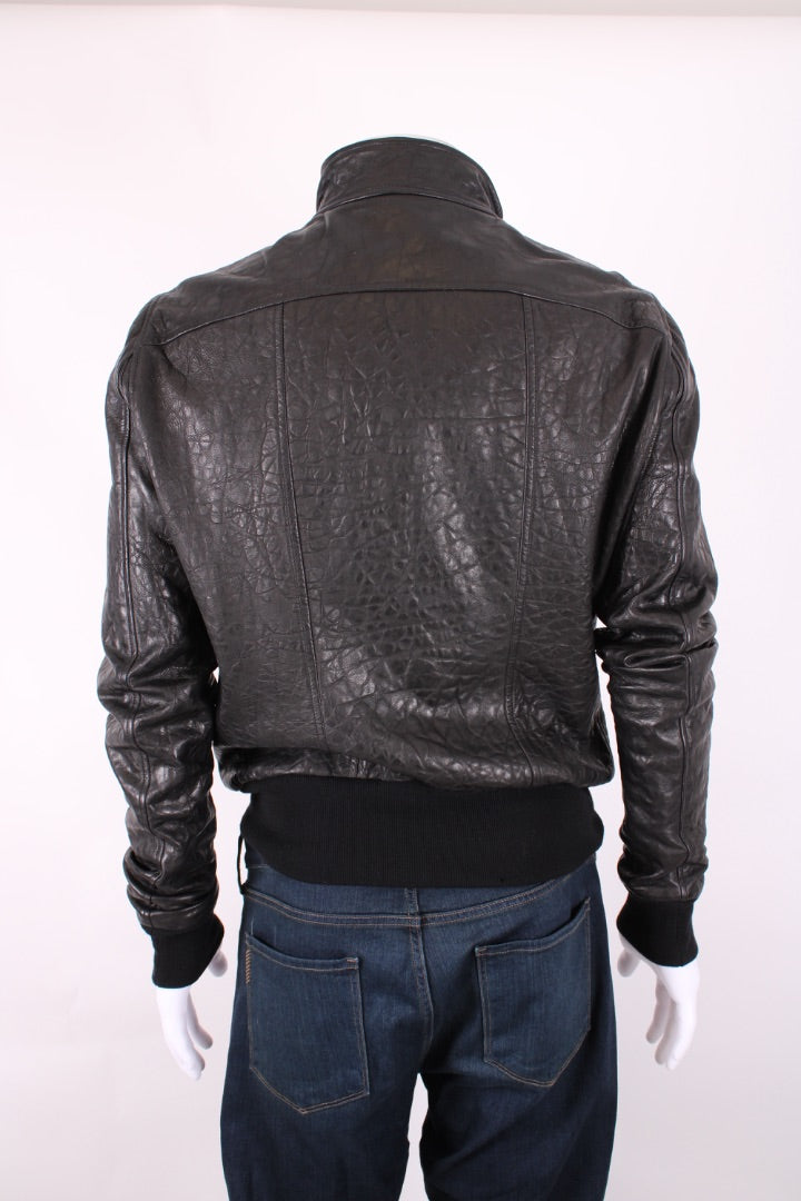 Rick Ownes L/S Leather Jacket Black L