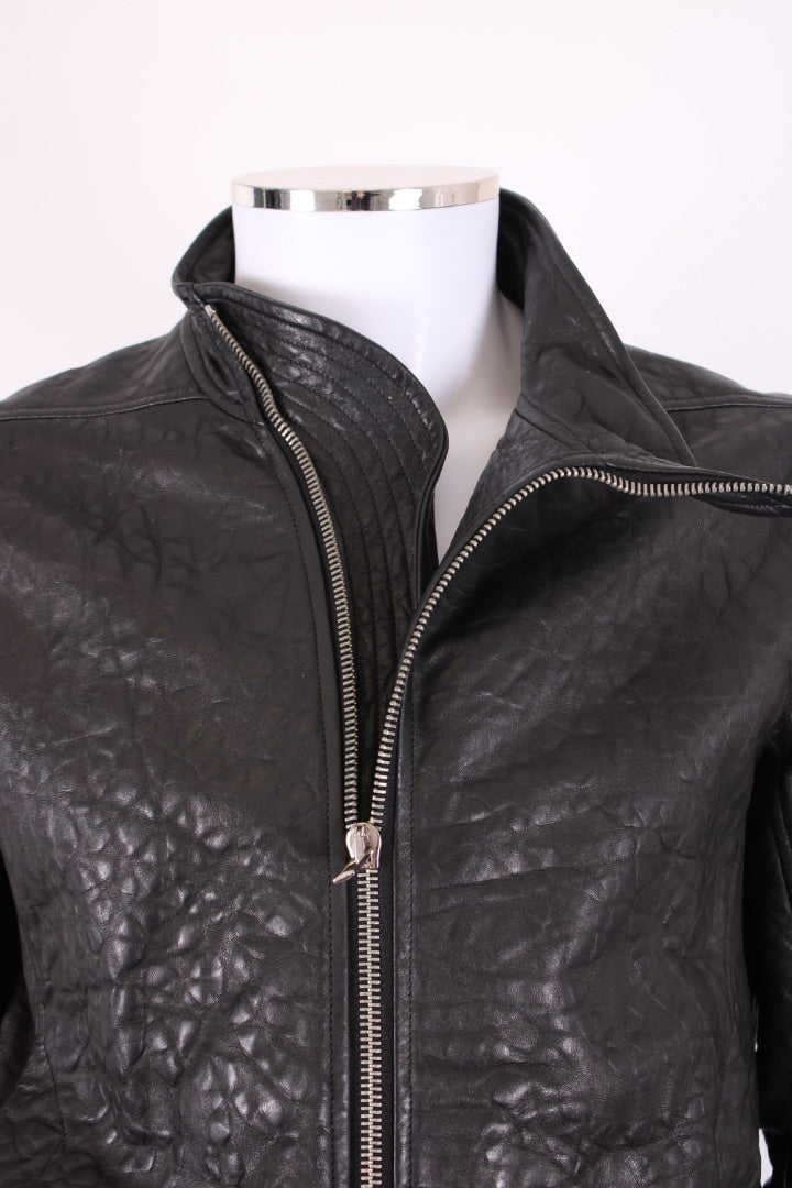 Rick Ownes L/S Leather Jacket Black L