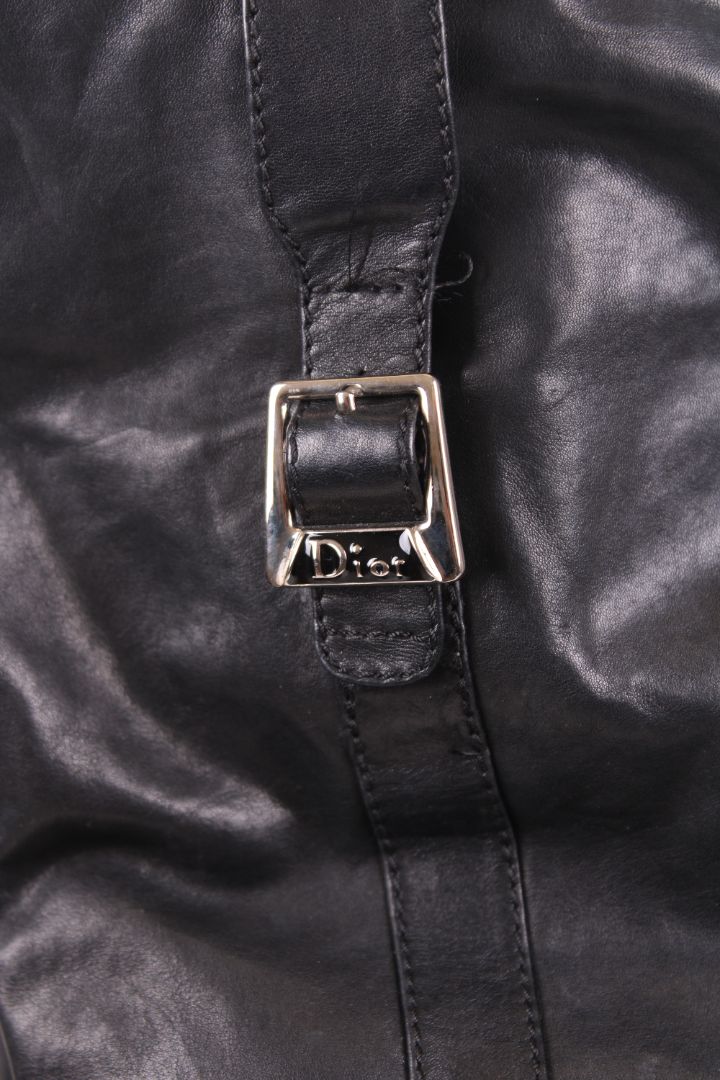 Dior Leather knee high heeled boot Black 39