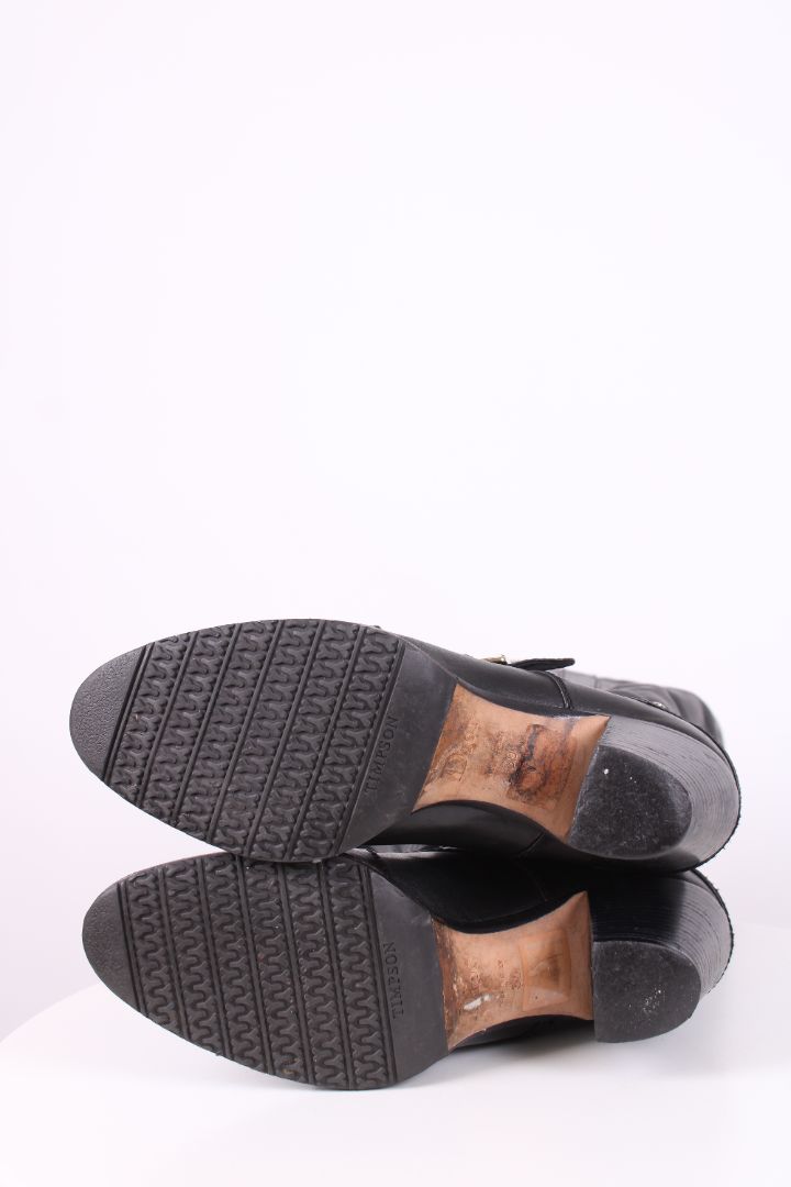 Dior Leather knee high heeled boot Black 39