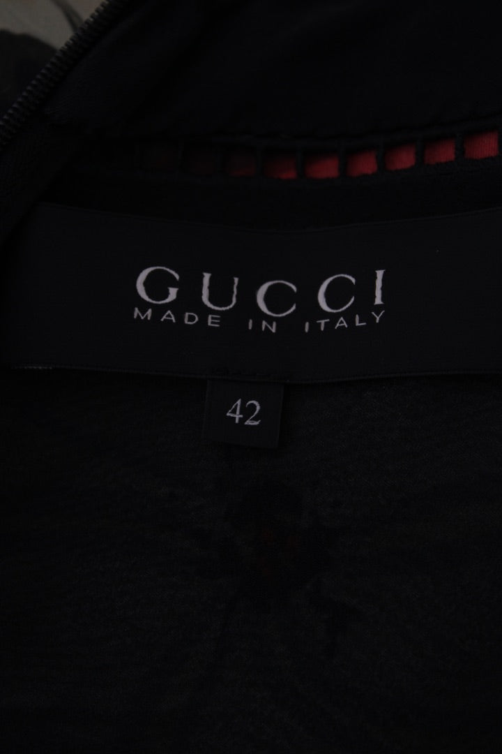 Gucci S/S Kris Knight Floral Dress Black/ Khaki 10