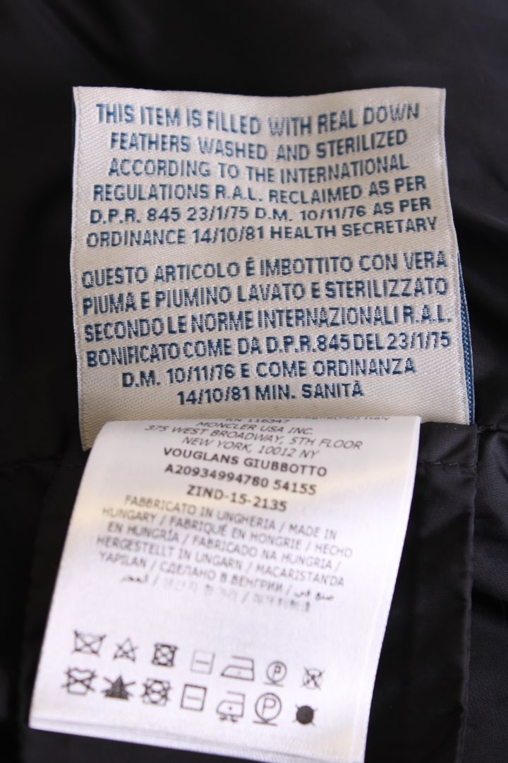 Moncler Padded Coat Black S