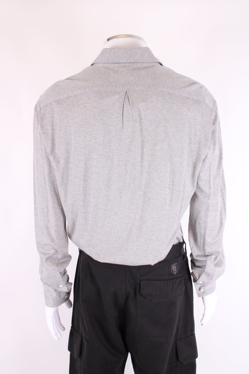 Brunello Cucinelli L/S Polo Shirt Grey XL