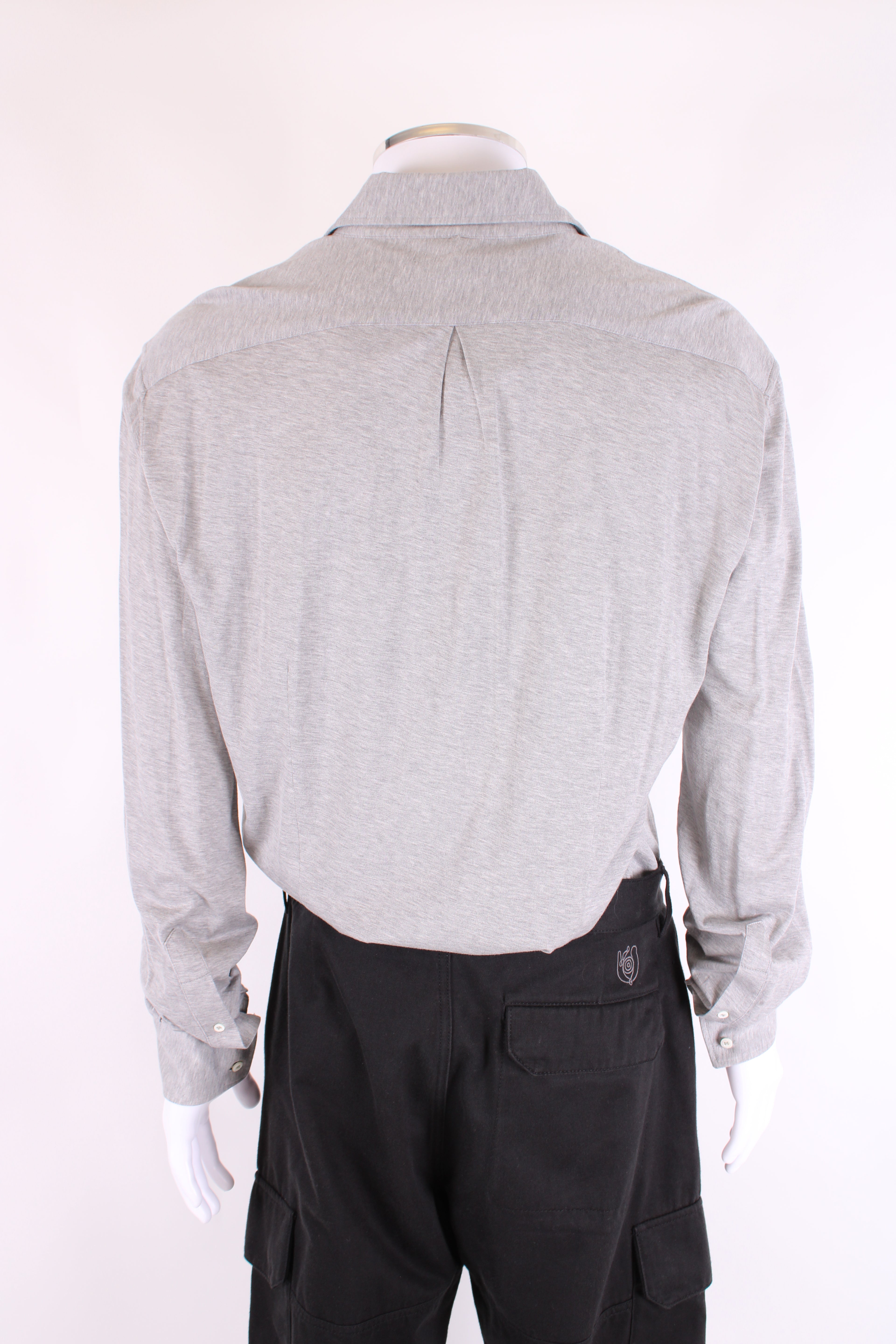 Brunello Cucinelli L/S Polo Shirt Grey XL