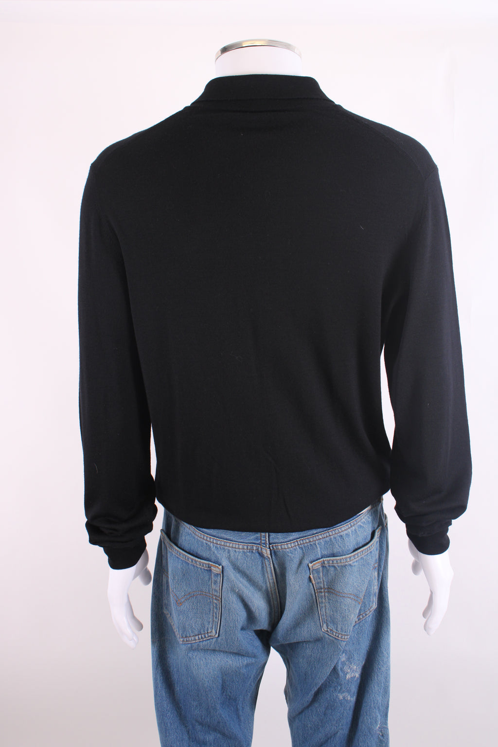 Canali L/S Half Zip Jumper Black 4XL