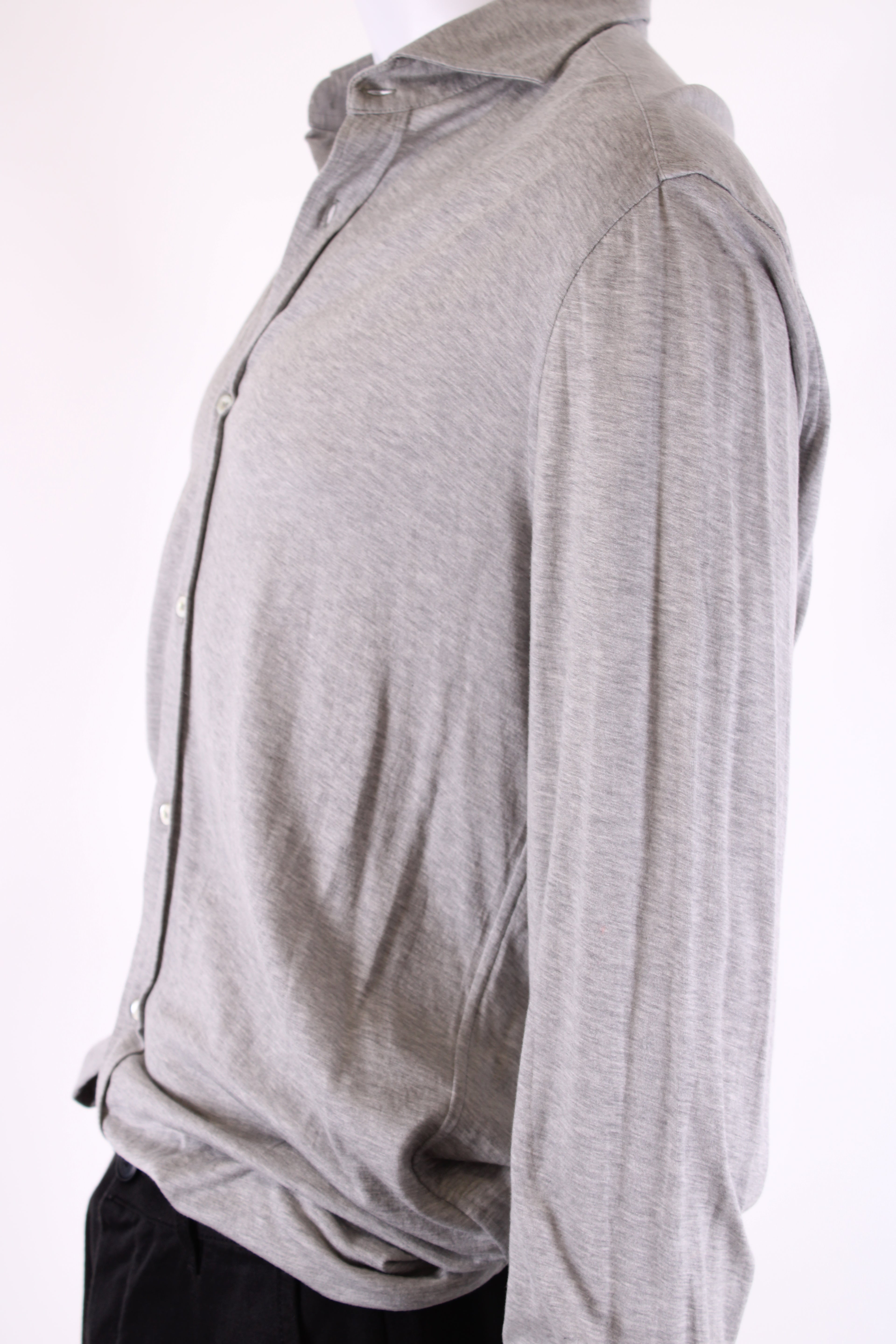 Brunello Cucinelli L/S Polo Shirt Grey XL