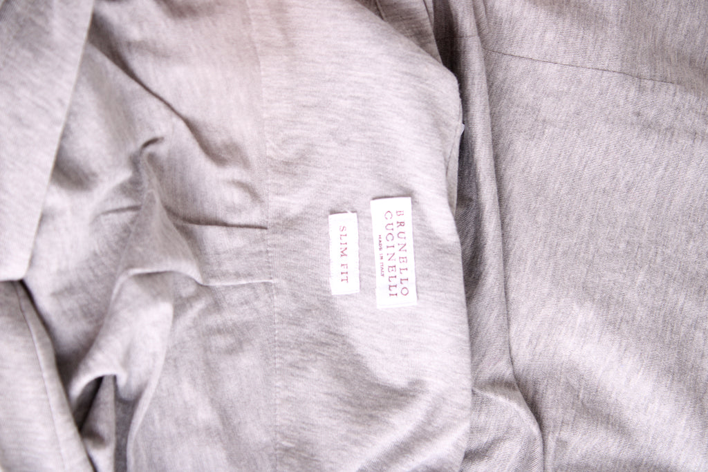 Brunello Cucinelli L/S Polo Shirt Grey XL