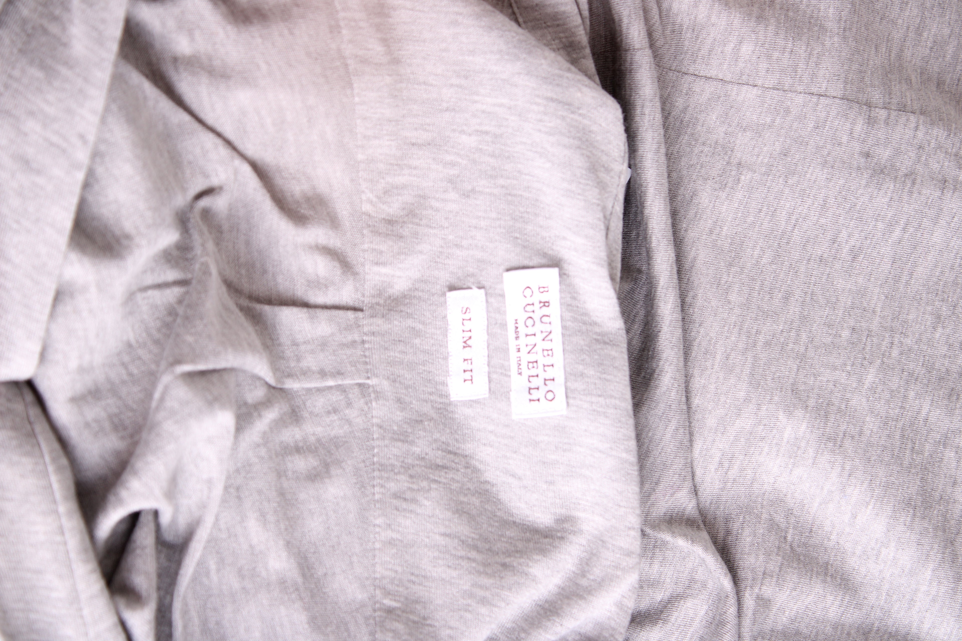 Brunello Cucinelli L/S Polo Shirt Grey XL