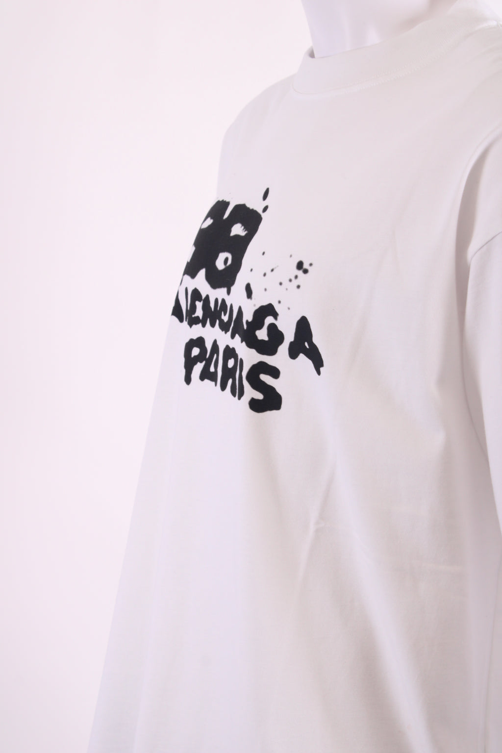 Balenciaga Graffiti Logo T-shirt White/ Black XXL