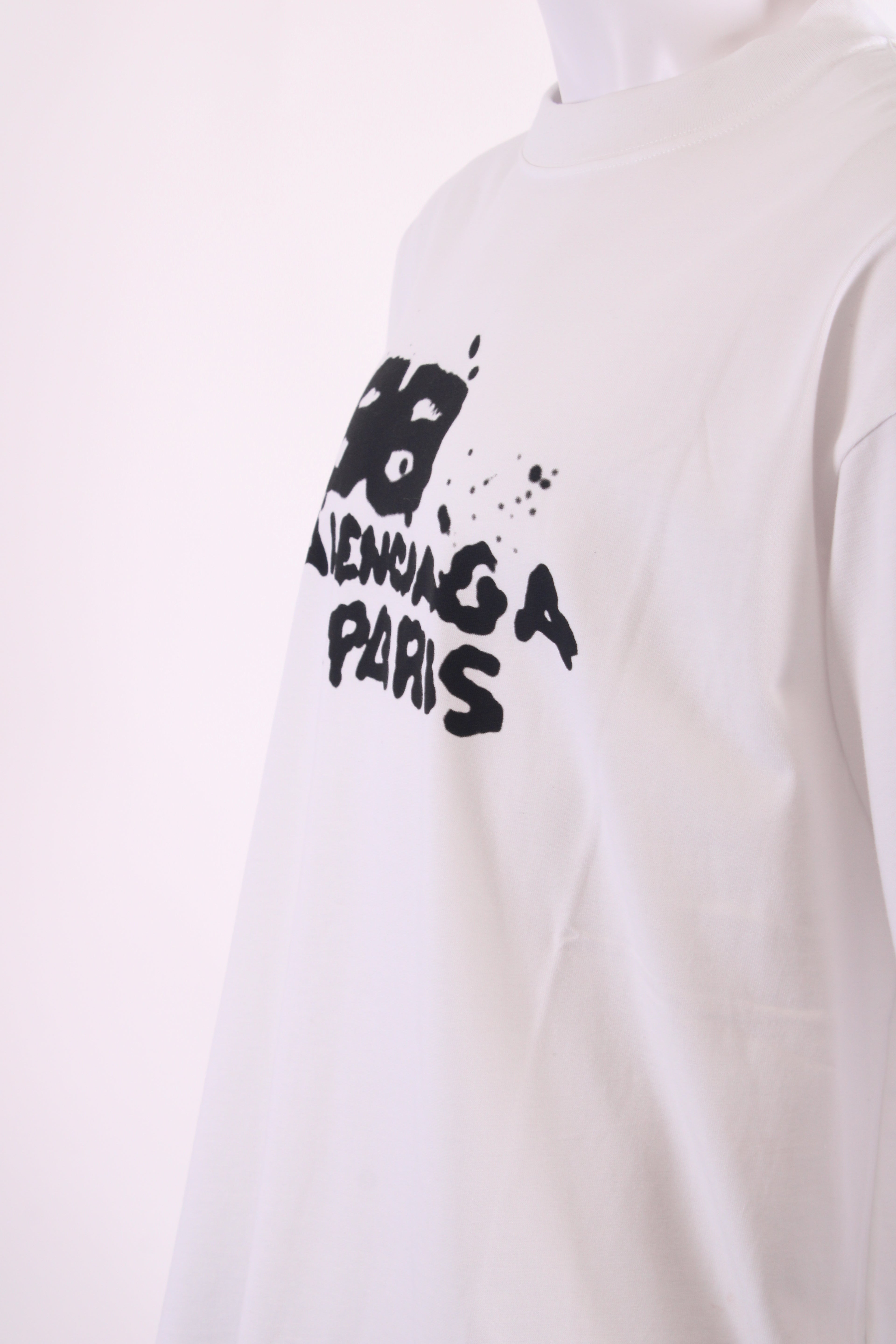 Balenciaga Graffiti Logo T-shirt White/ Black XXL