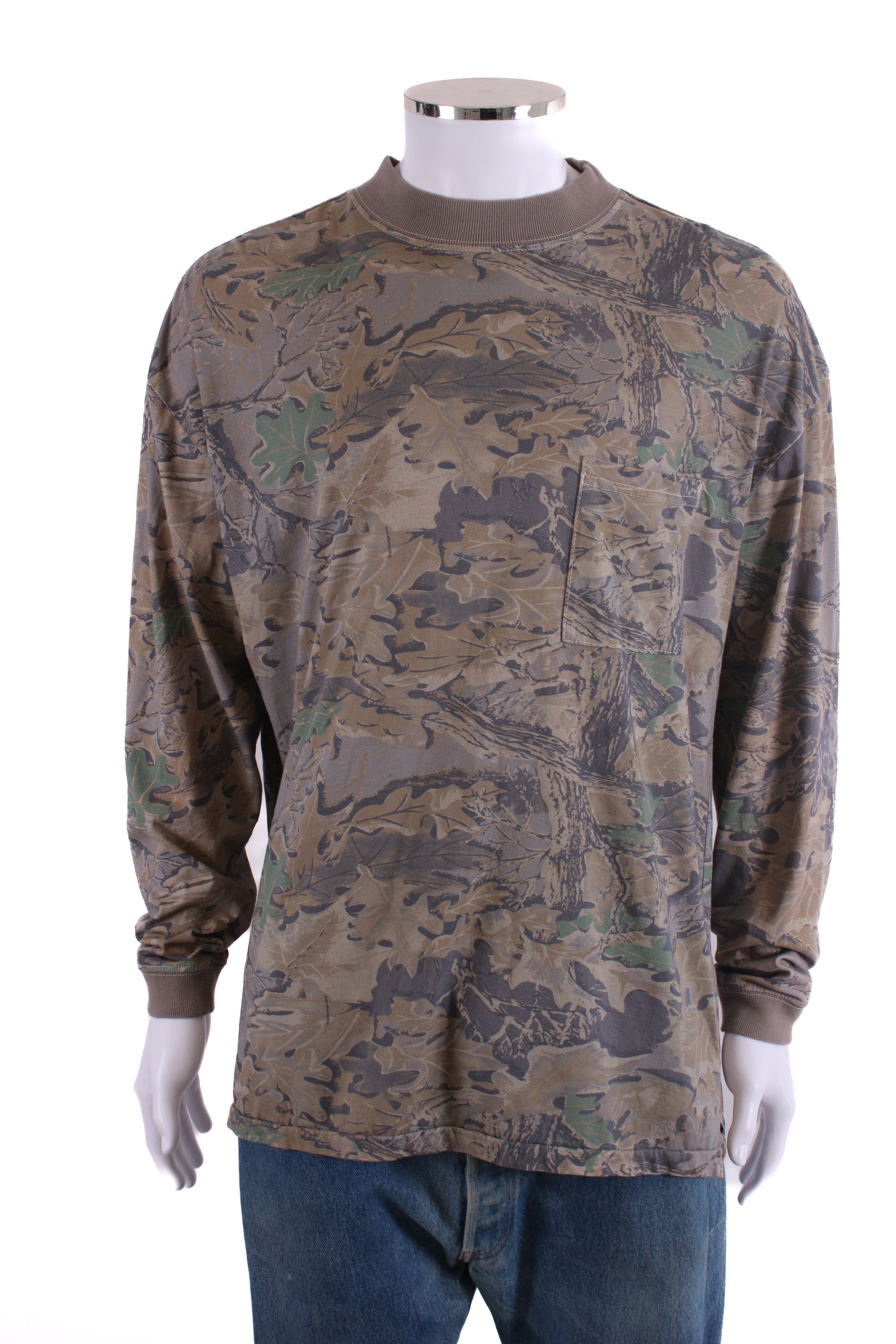 Yeezy Season 4 Mock Neck L/S T-shirt Camo S