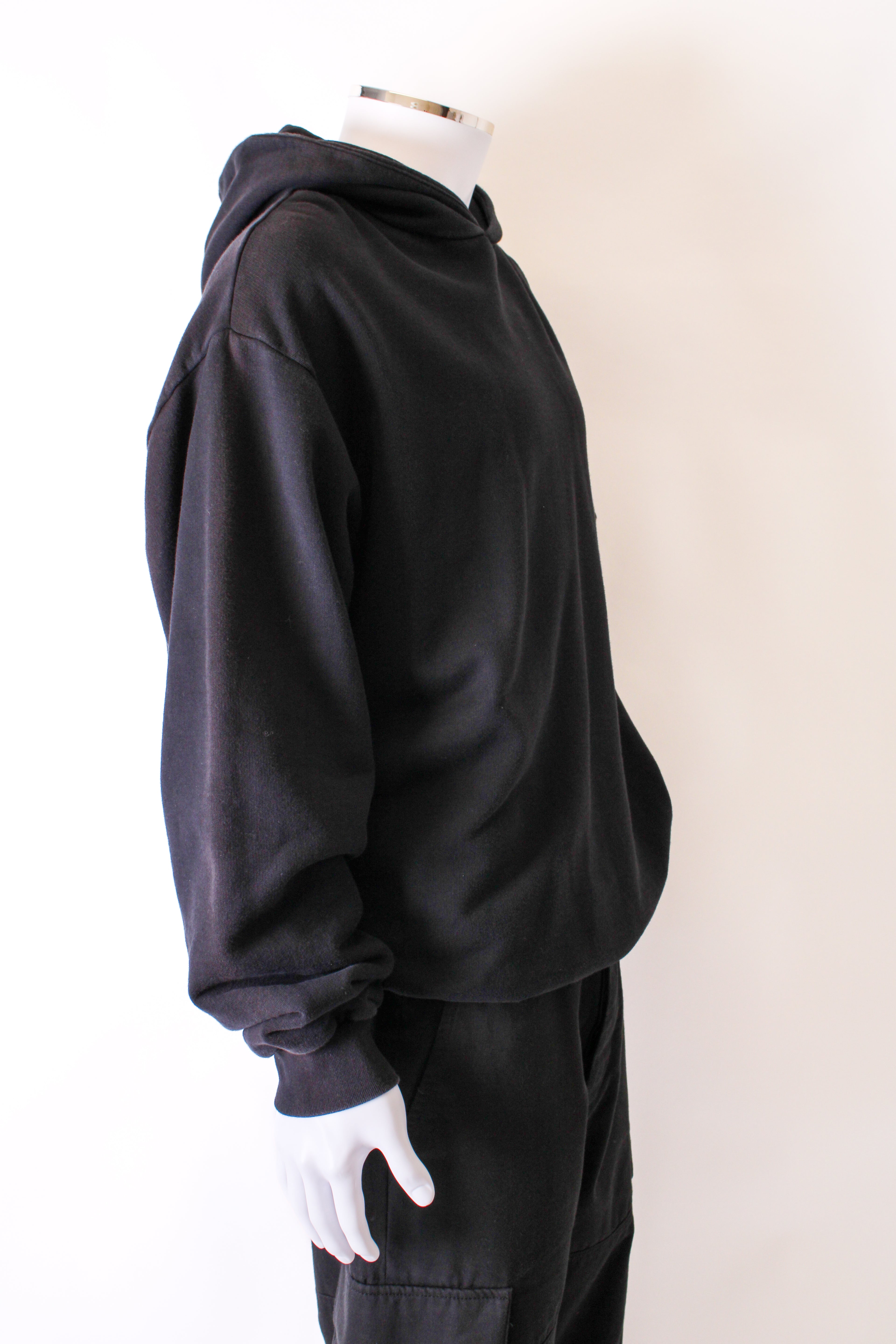 MARNI L/S Printed Back Hoodie Black/ Blue