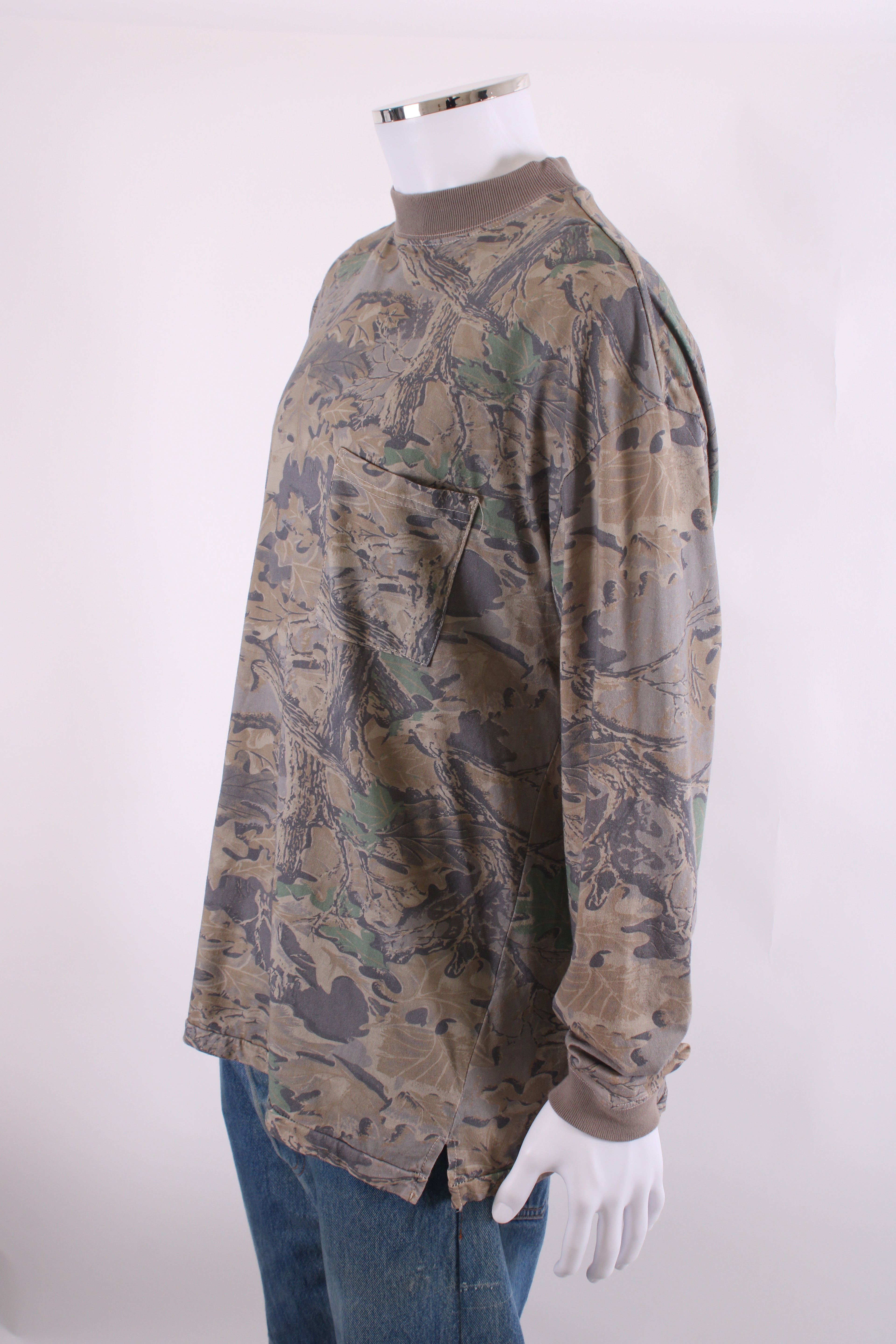 Yeezy Season 4 Mock Neck L/S T-shirt Camo S
