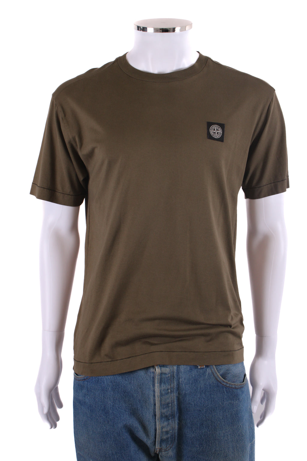 Stone Island Logo Patch T-shirt Khaki M