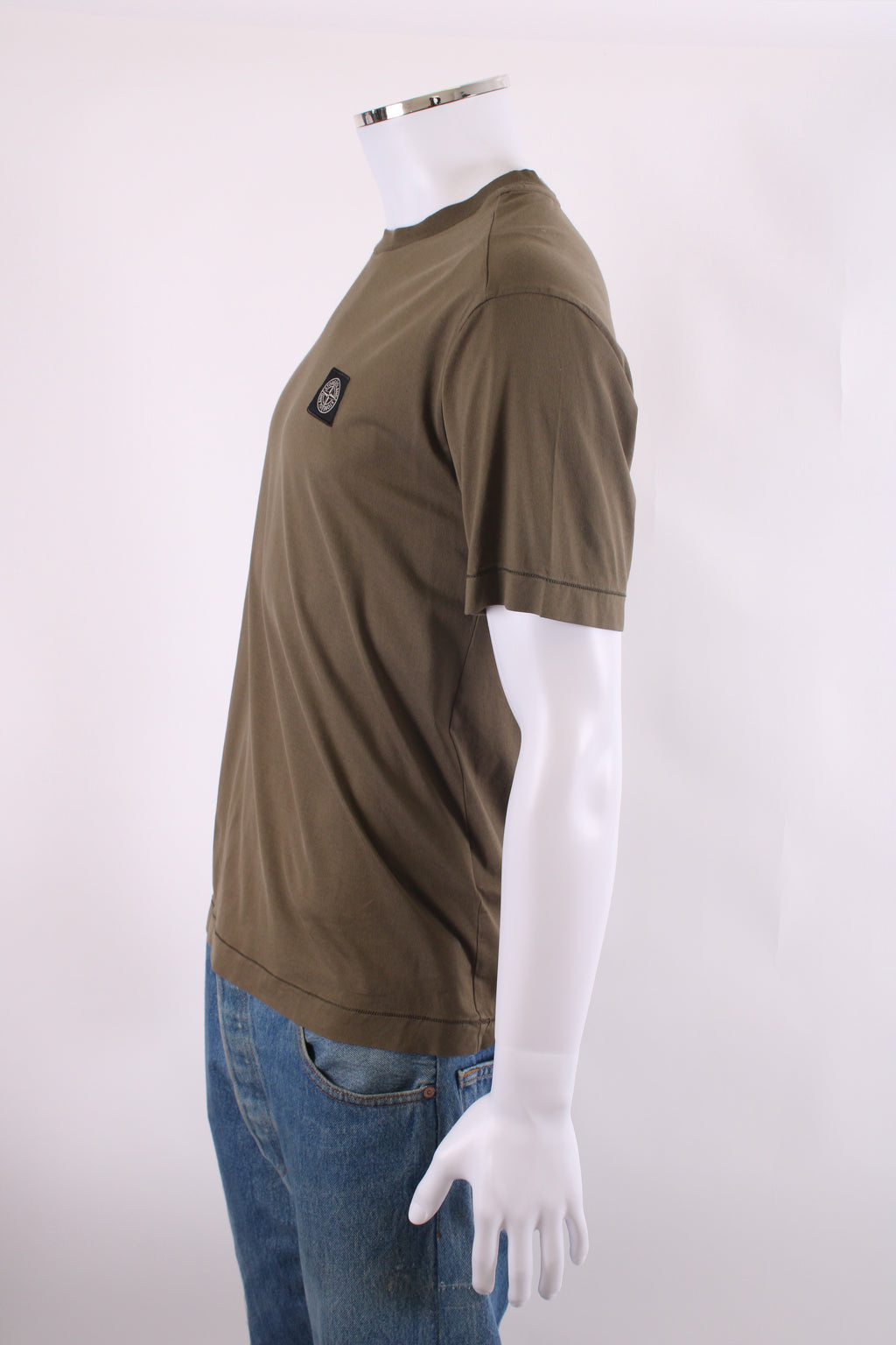 Stone Island Logo Patch T-shirt Khaki M