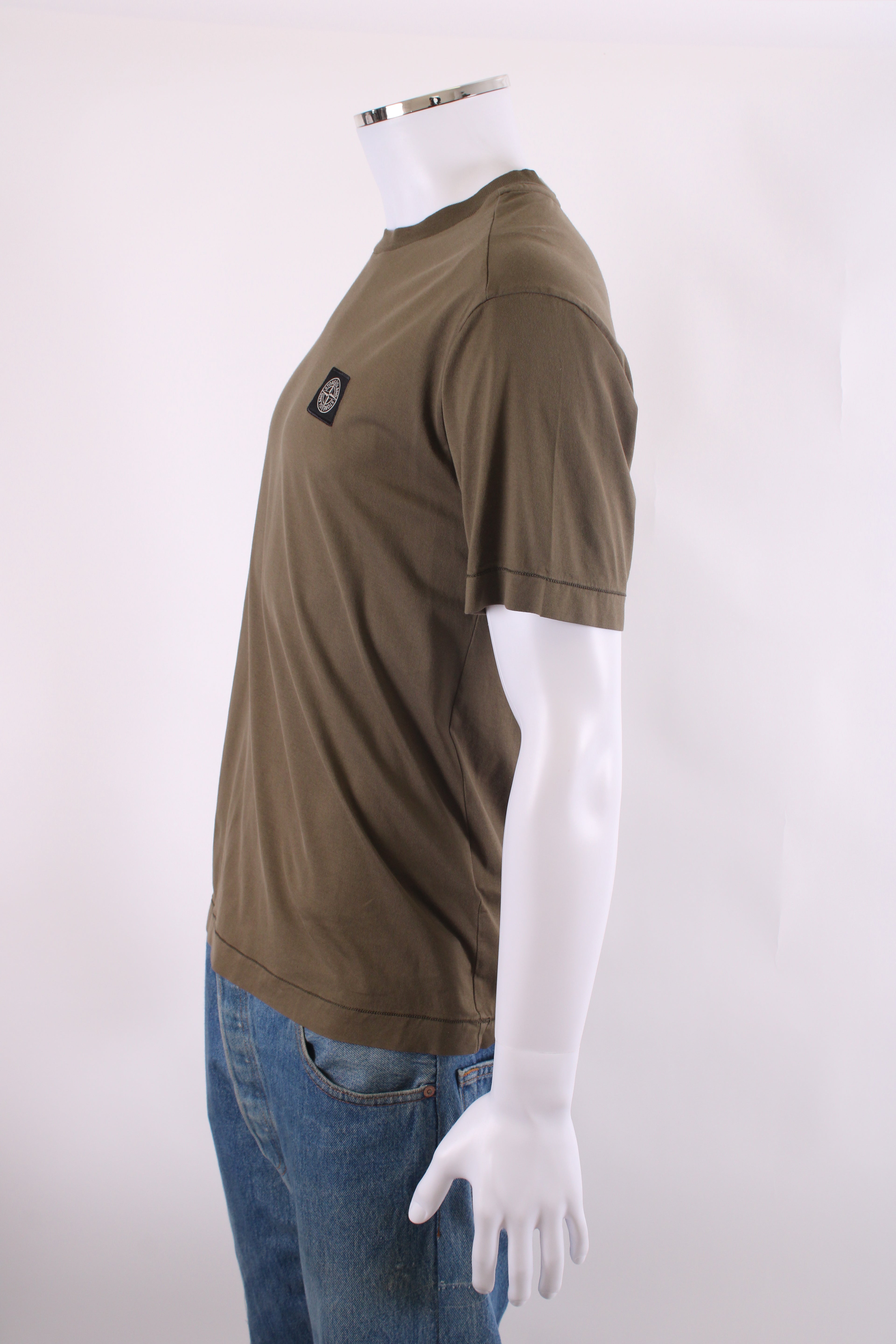 Stone Island Logo Patch T-shirt Khaki M