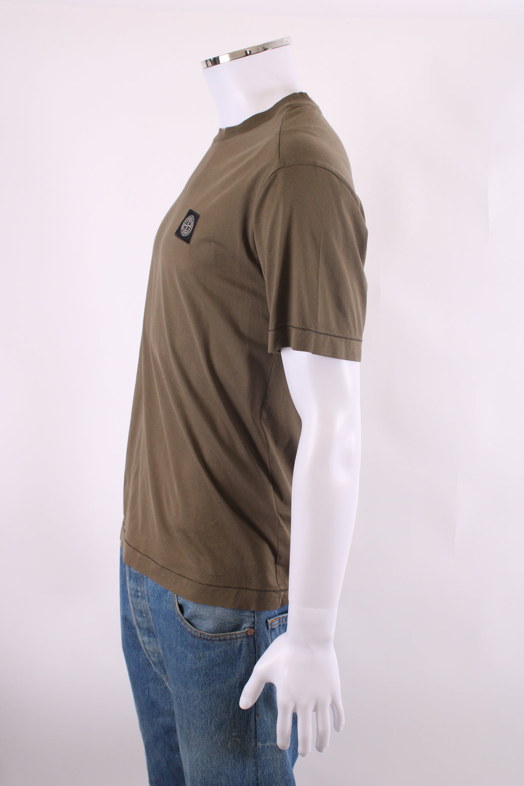 Stone Island Logo Patch T-shirt Khaki M