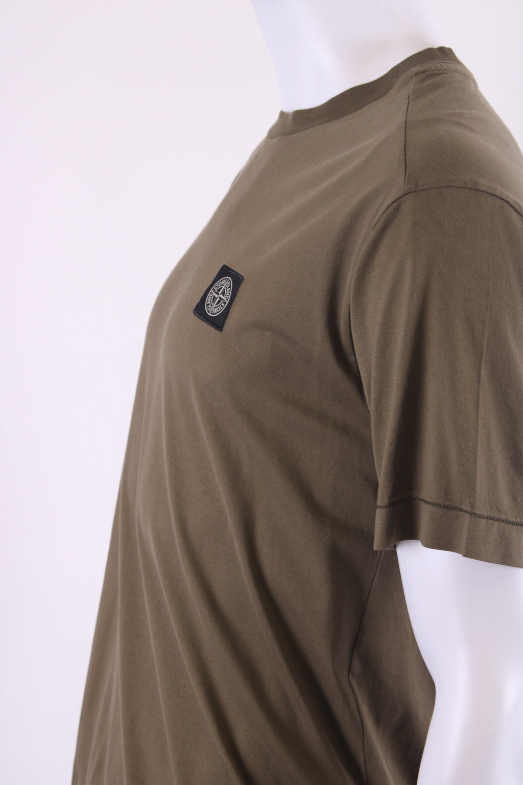Stone Island Logo Patch T-shirt Khaki M