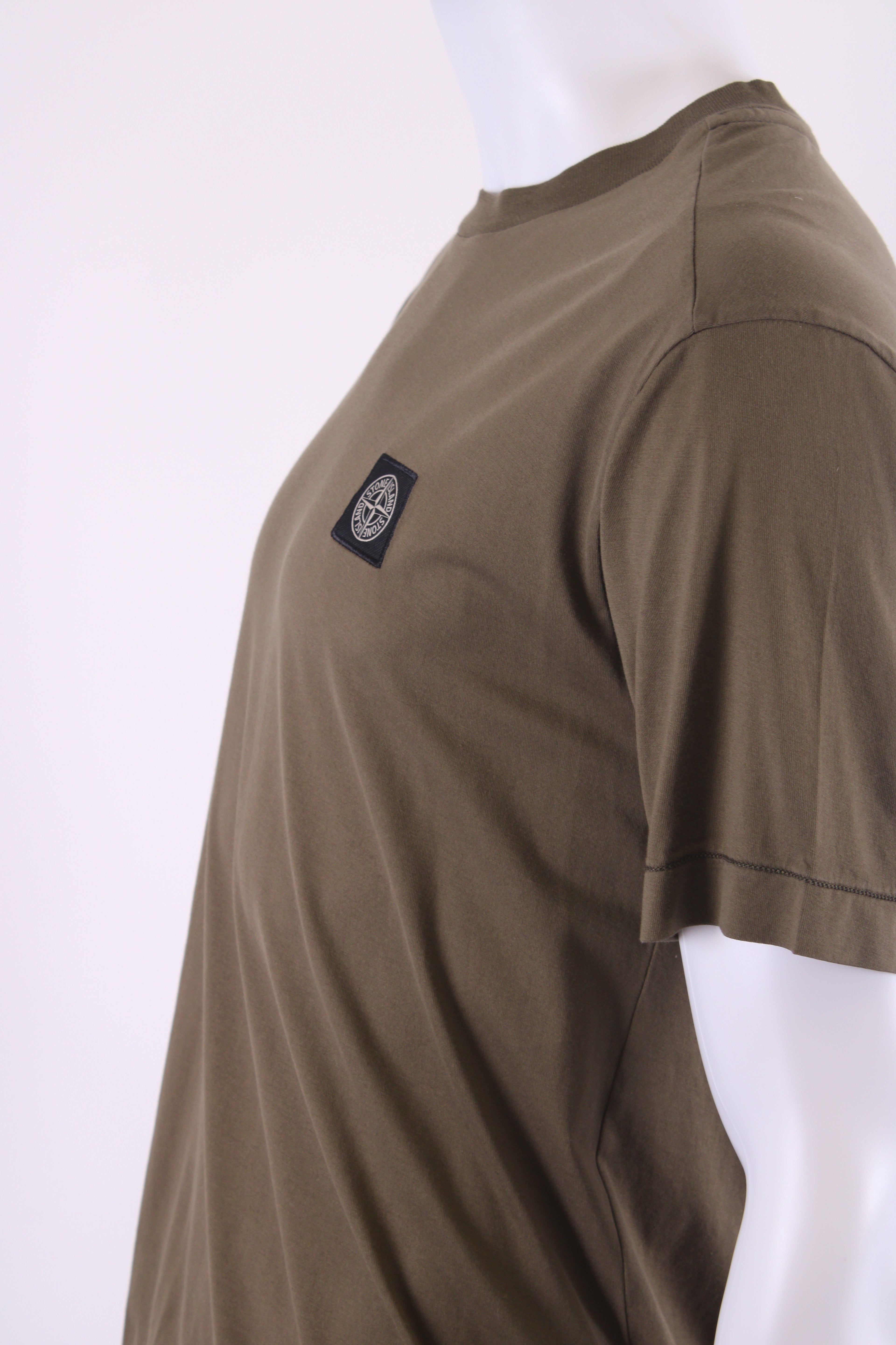 Stone Island Logo Patch T-shirt Khaki M