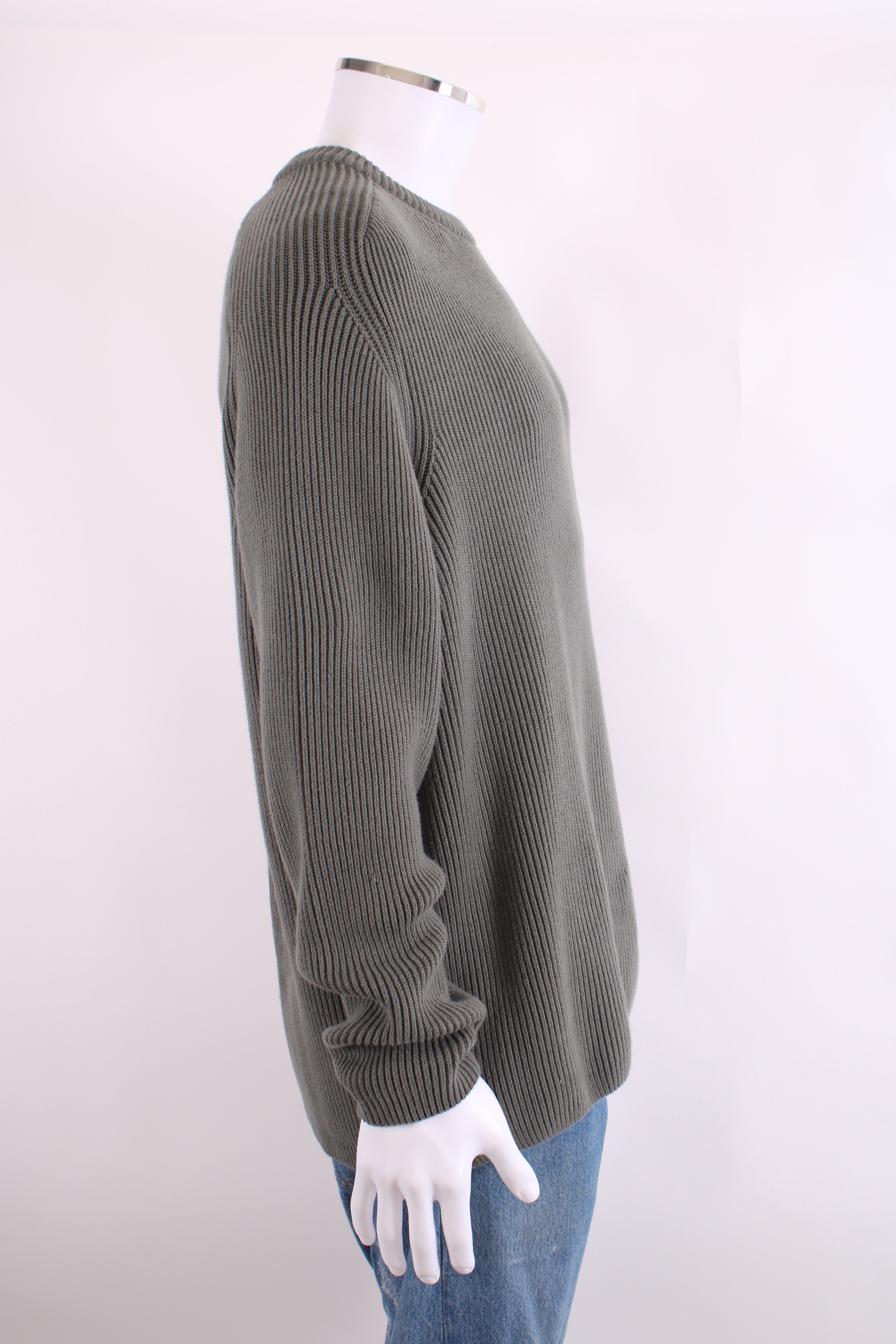 CP Company L/S Ribbed Knit Jumper Khaki XXL