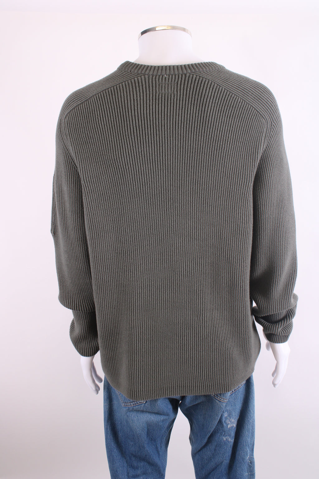 CP Company L/S Ribbed Knit Jumper Khaki XXL