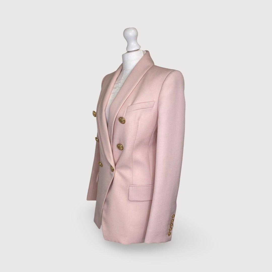 Blush Pink Balmain Blazer, 10
