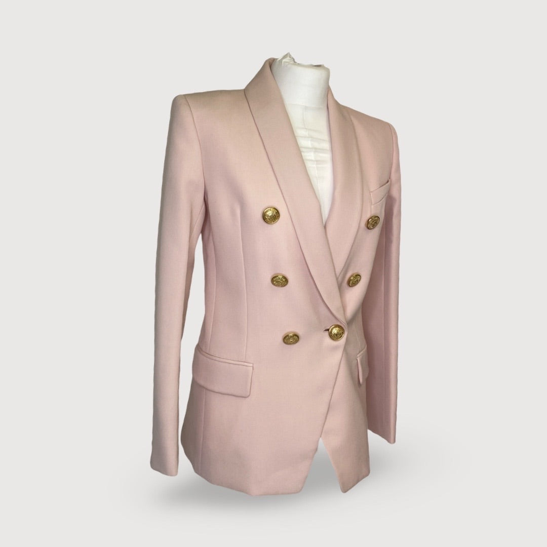 Blush Pink Balmain Blazer, 10