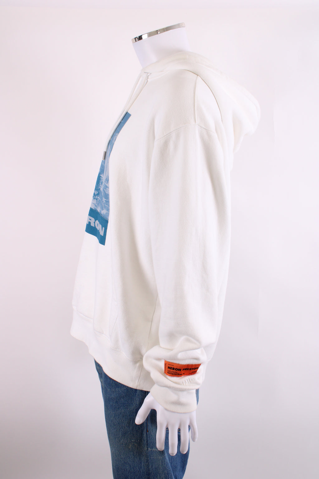 Heron Preston Blue Halo Hoodie White L
