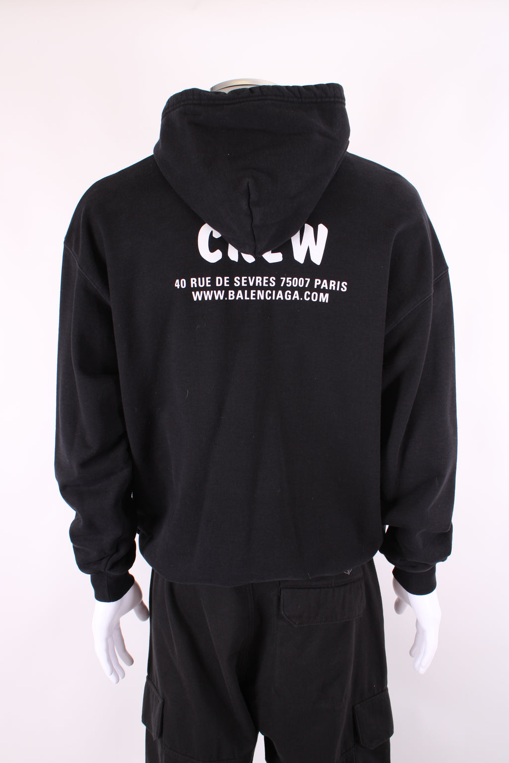 Balenciaga L/S Logo Hoodie Black S