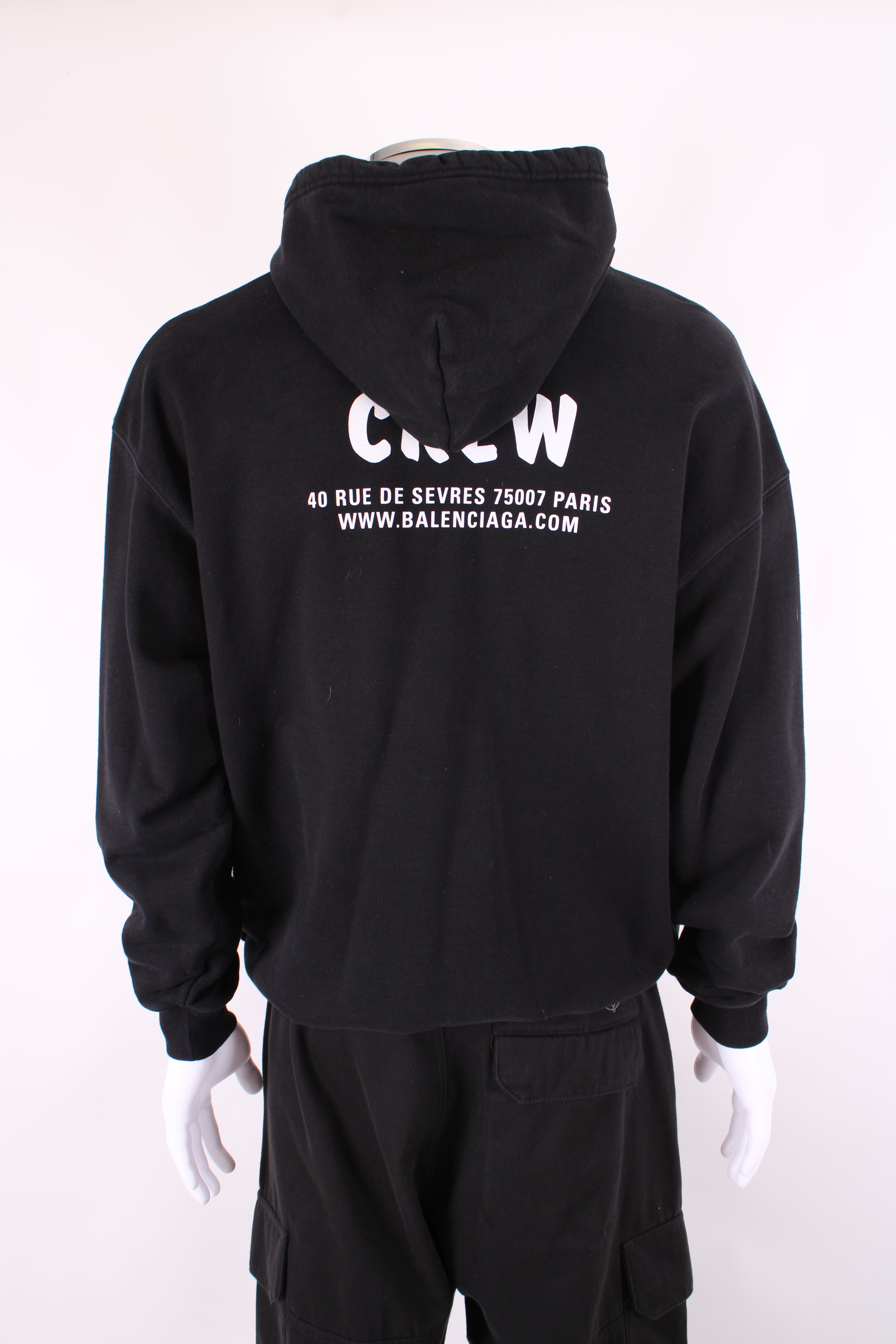 Balenciaga L/S Logo Hoodie Black S