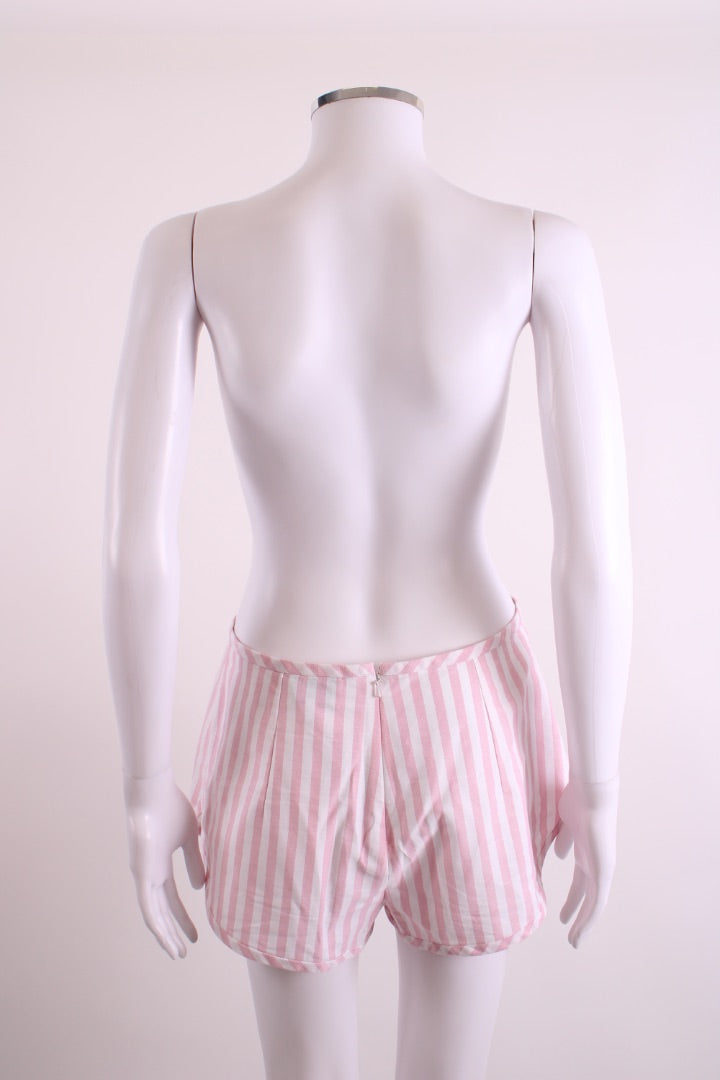 Suzannah S/S Stripe Mini Dress & Shorts Pink/ White 10