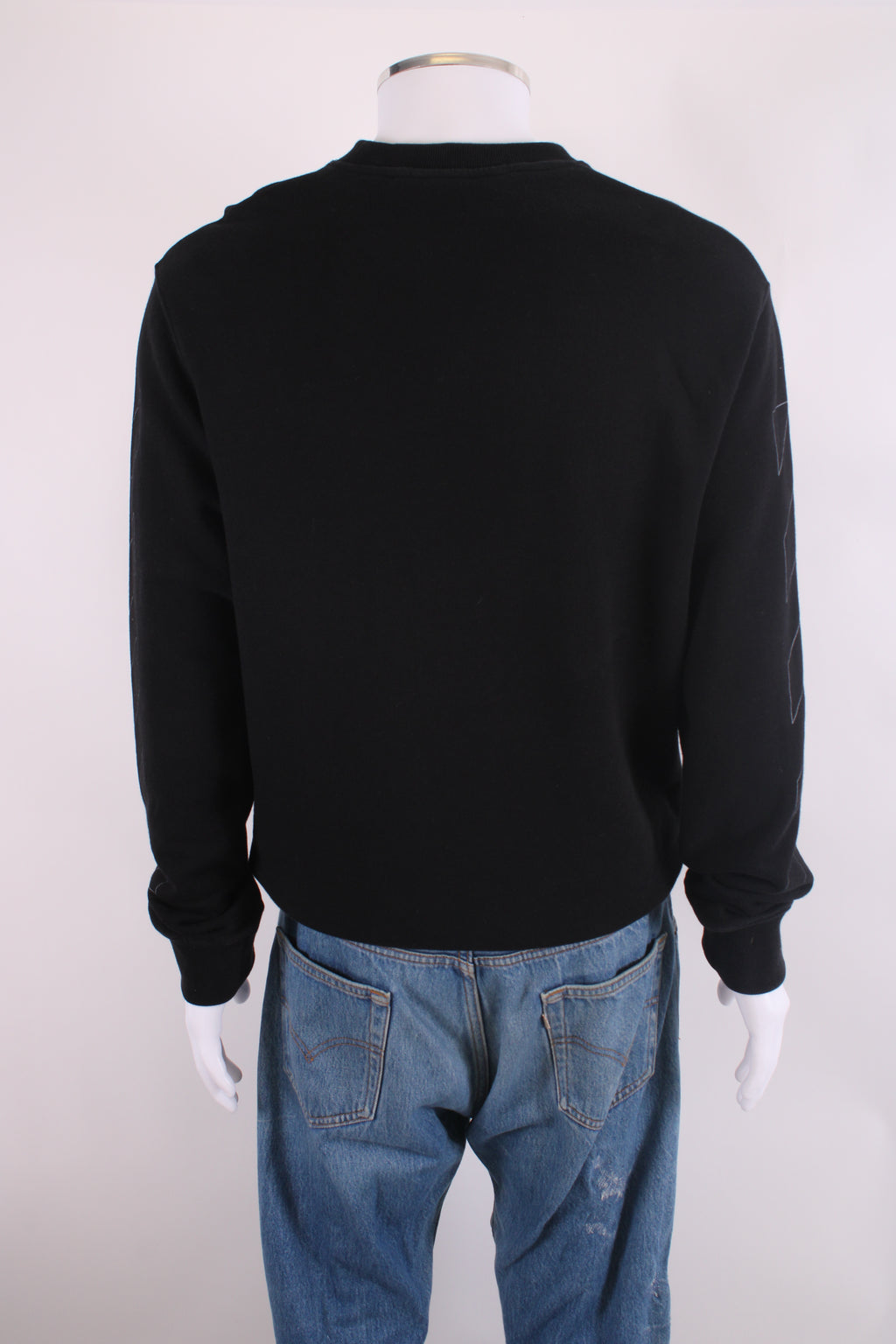Off White Logo Sleeve Sweatshirt Black M