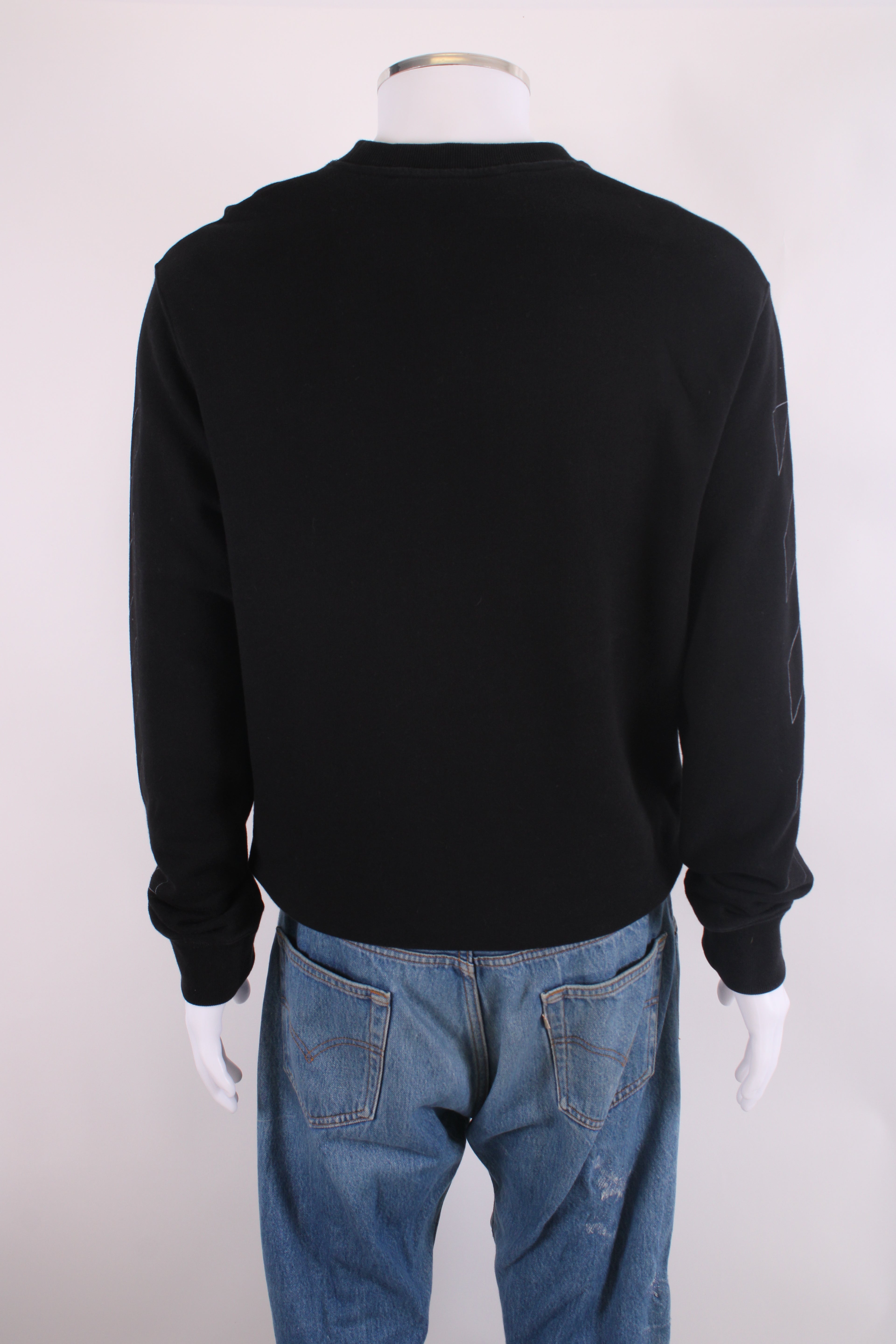 Off White Logo Sleeve Sweatshirt Black M