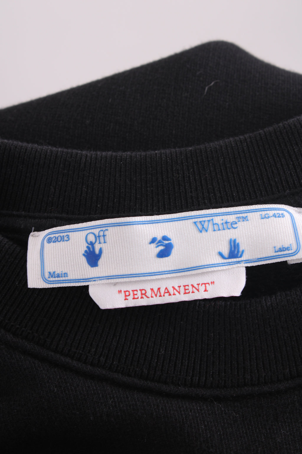 Off White Logo Sleeve Sweatshirt Black M