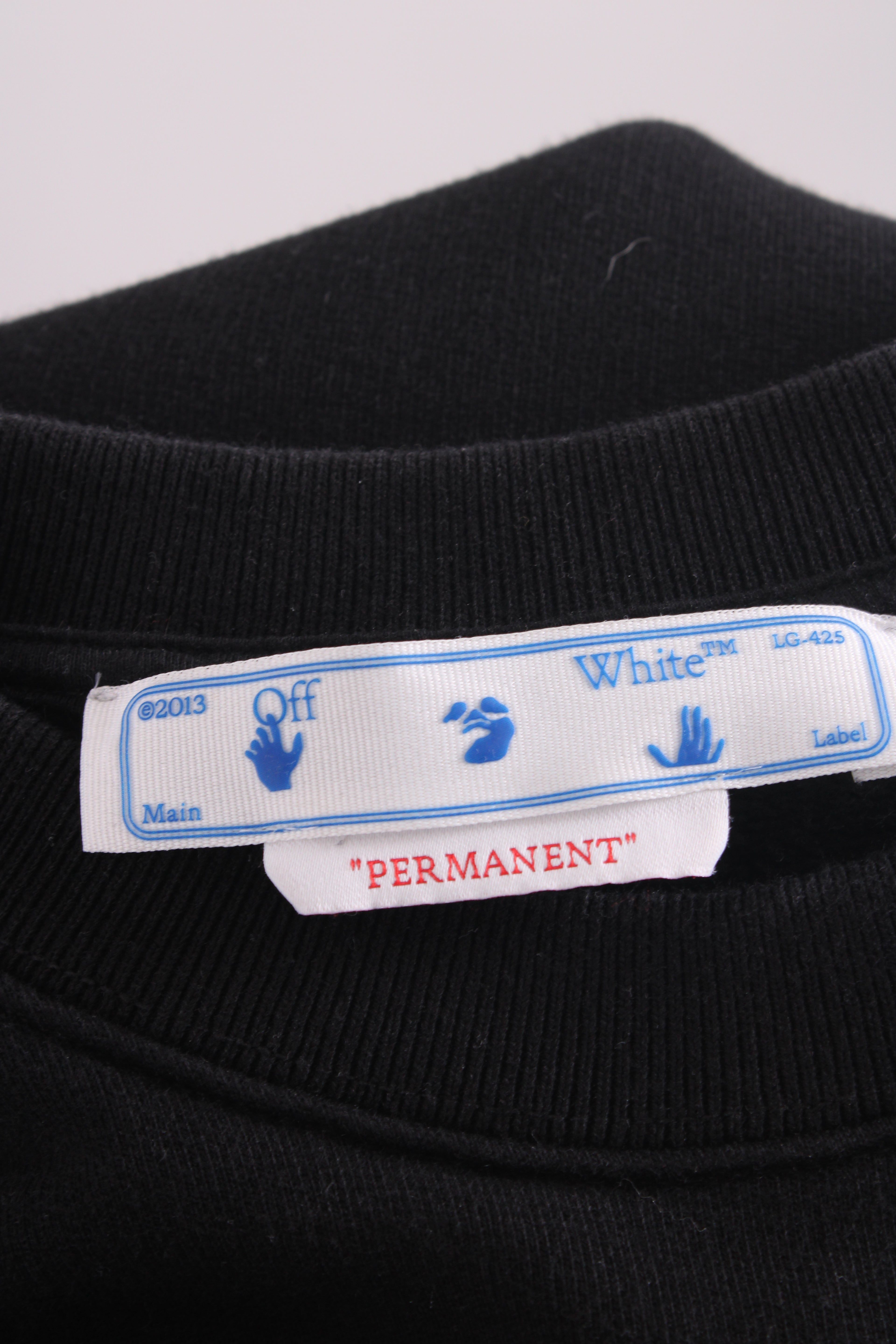 Off White Logo Sleeve Sweatshirt Black M