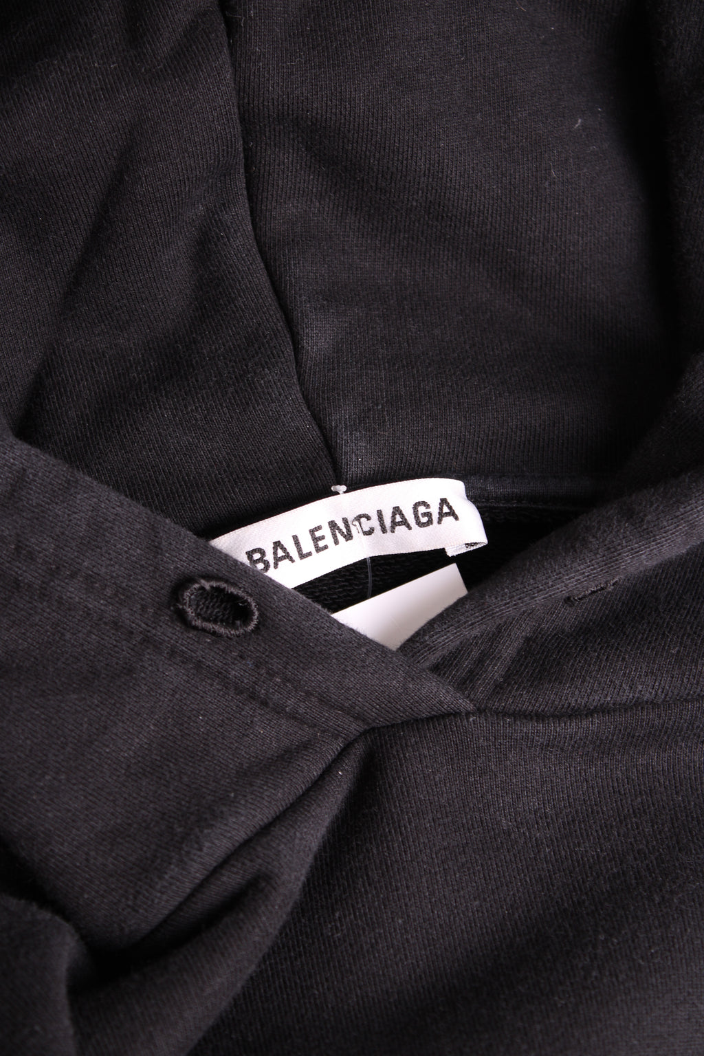Balenciaga L/S Logo Hoodie Black S
