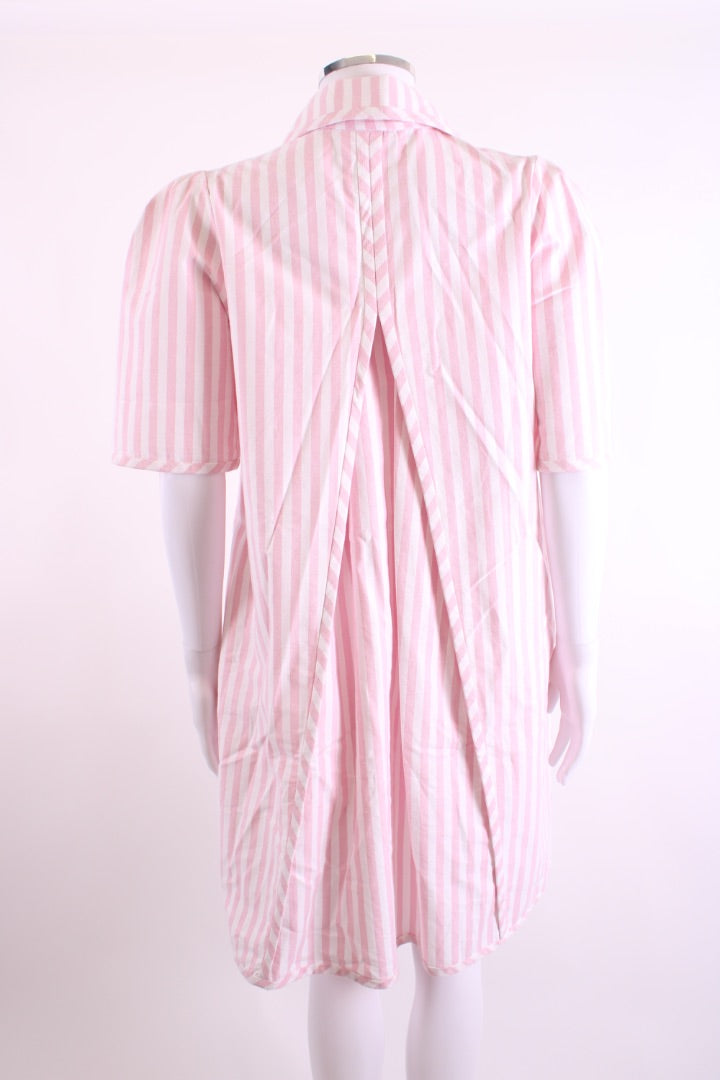 Suzannah S/S Stripe Mini Dress & Shorts Pink/ White 10