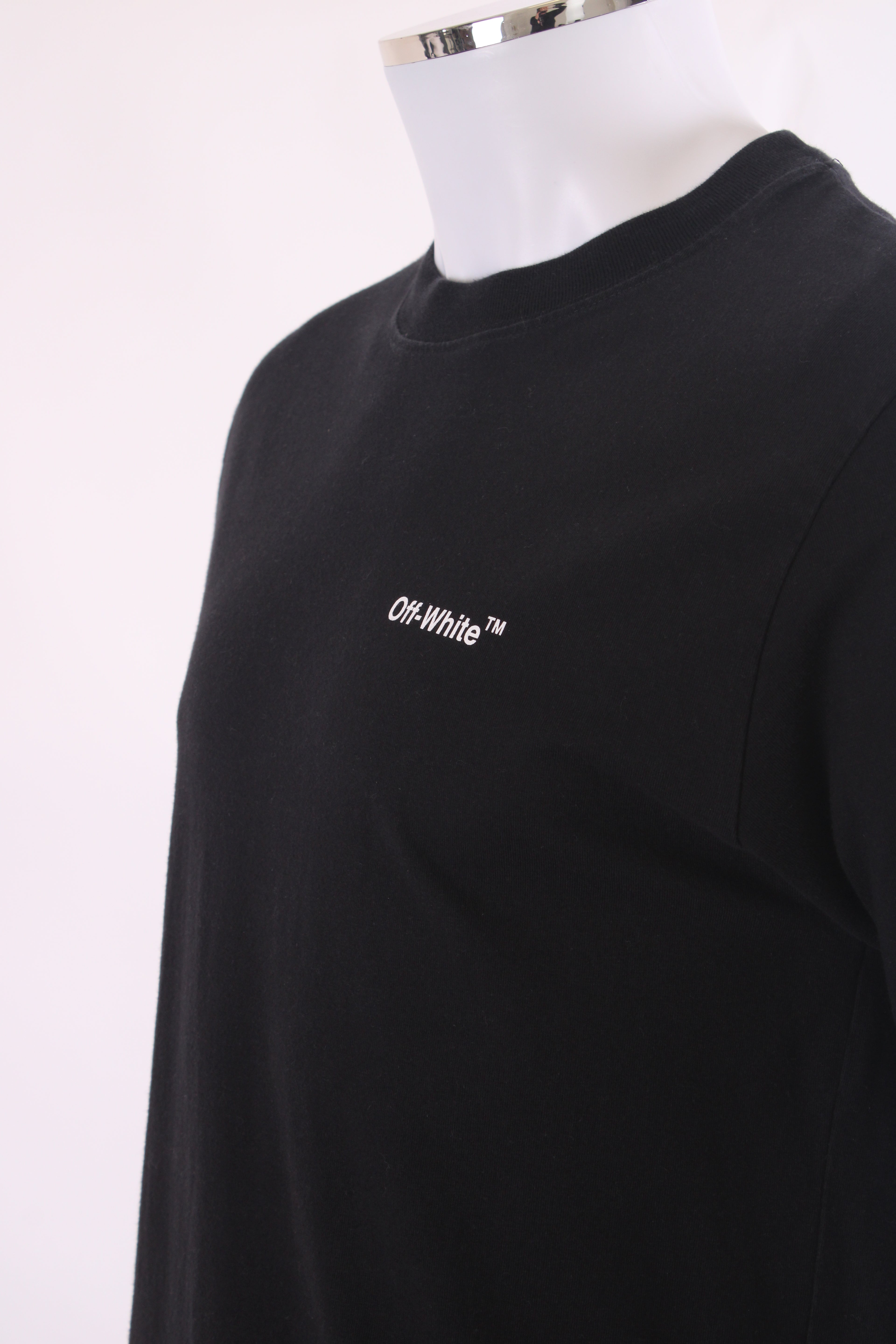 Off White L/S Logo Sweatshirt Black/ Grey M