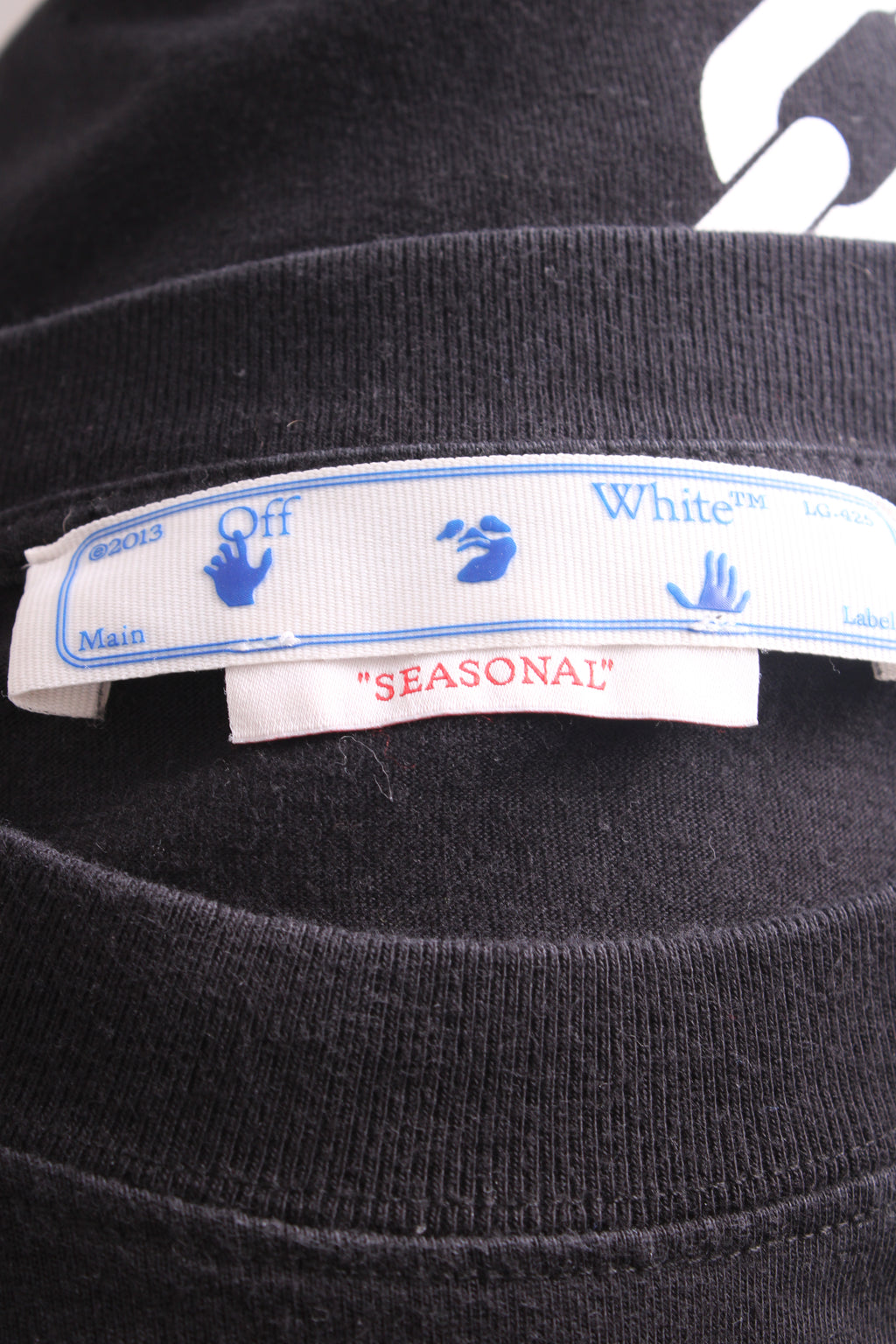 Off White L/S Logo Sweatshirt Black/ Grey M