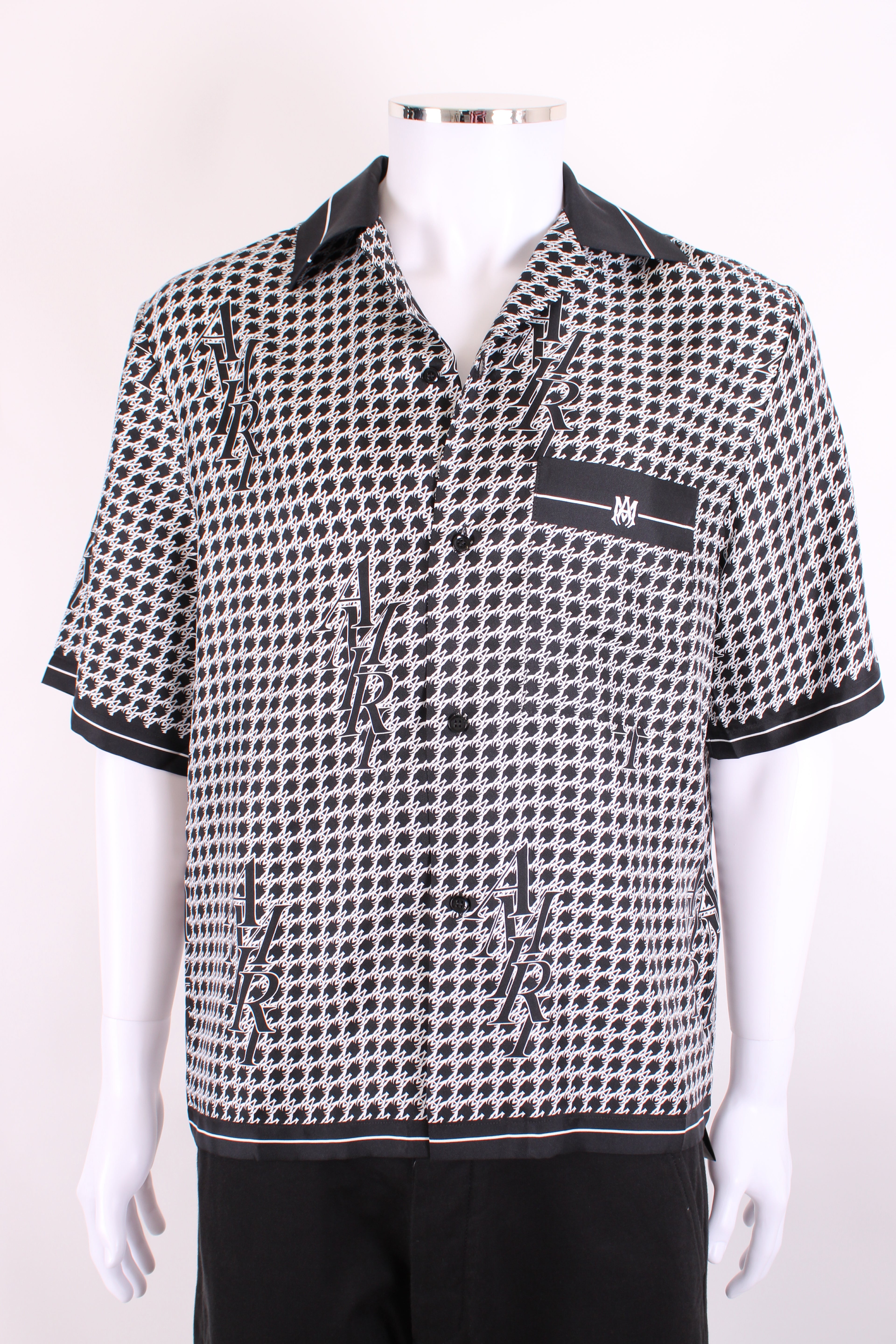 Amiri S/S Logo Shirt Black/ White M