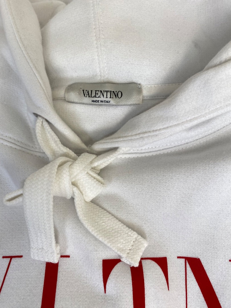 Red / White Valentino Hoodie, L