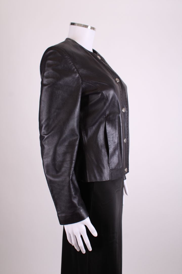 Cerruti 1881 Leather Jacket Black 10