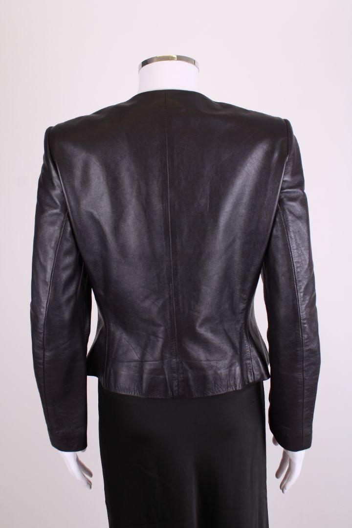 Cerruti 1881 Leather Jacket Black 10