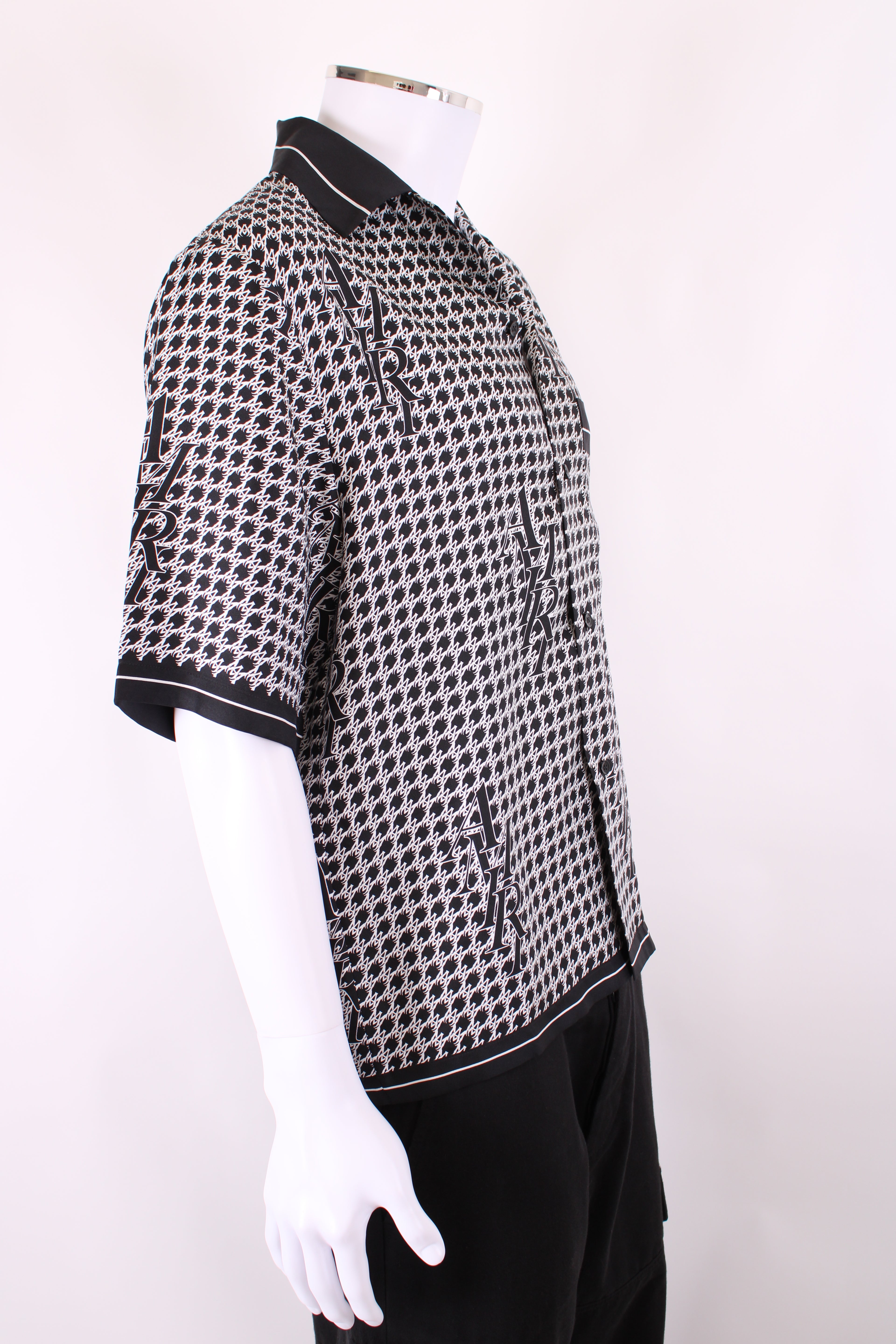 Amiri S/S Logo Shirt Black/ White M