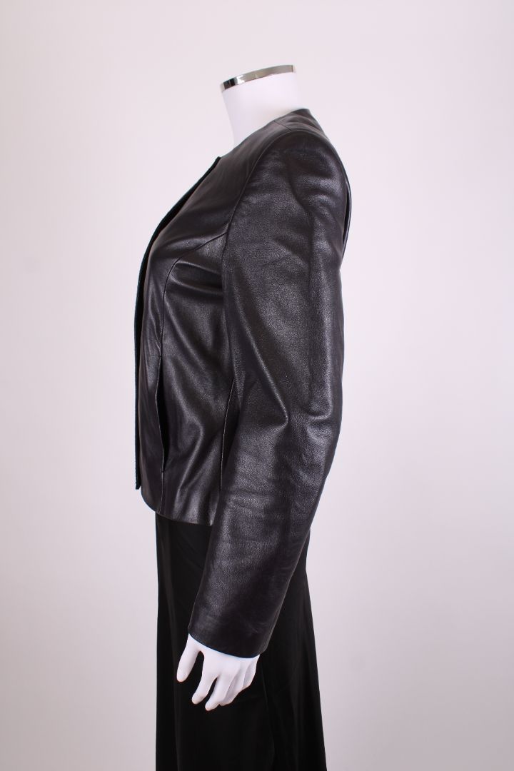 Cerruti 1881 Leather Jacket Black 10