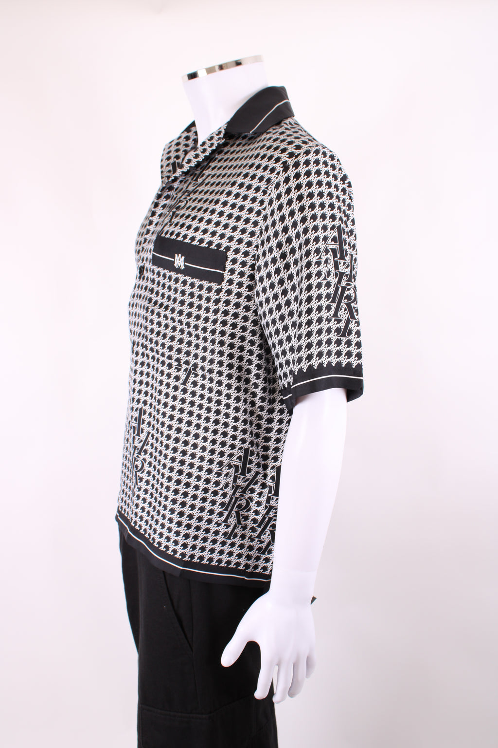 Amiri S/S Logo Shirt Black/ White M