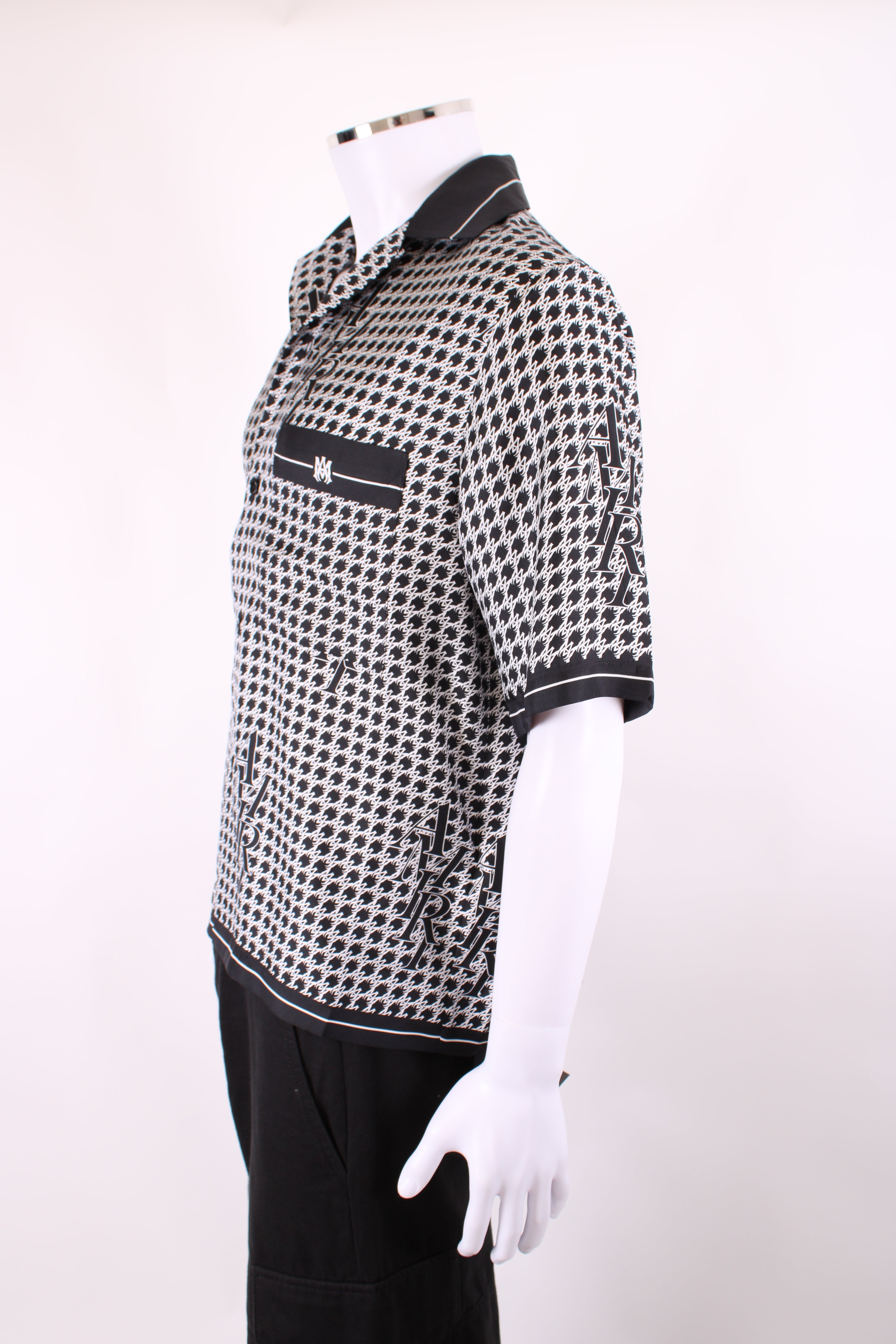 Amiri S/S Logo Shirt Black/ White M