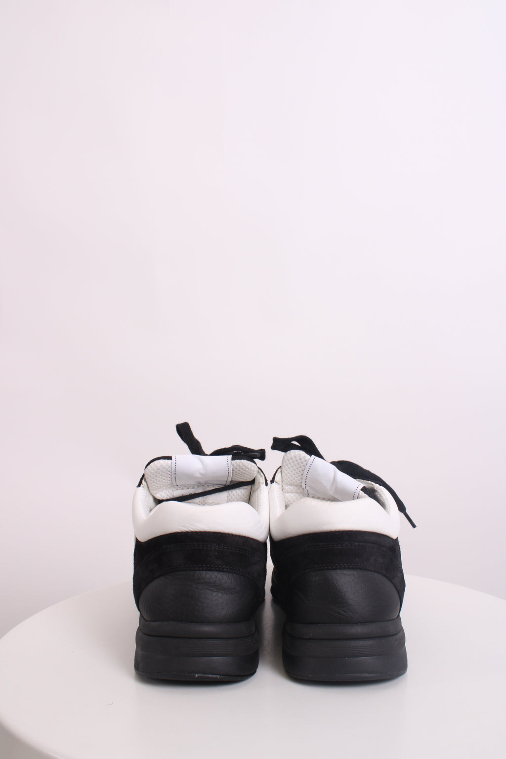 Chanel CC Mesh Suede Trainers Black/ White 44