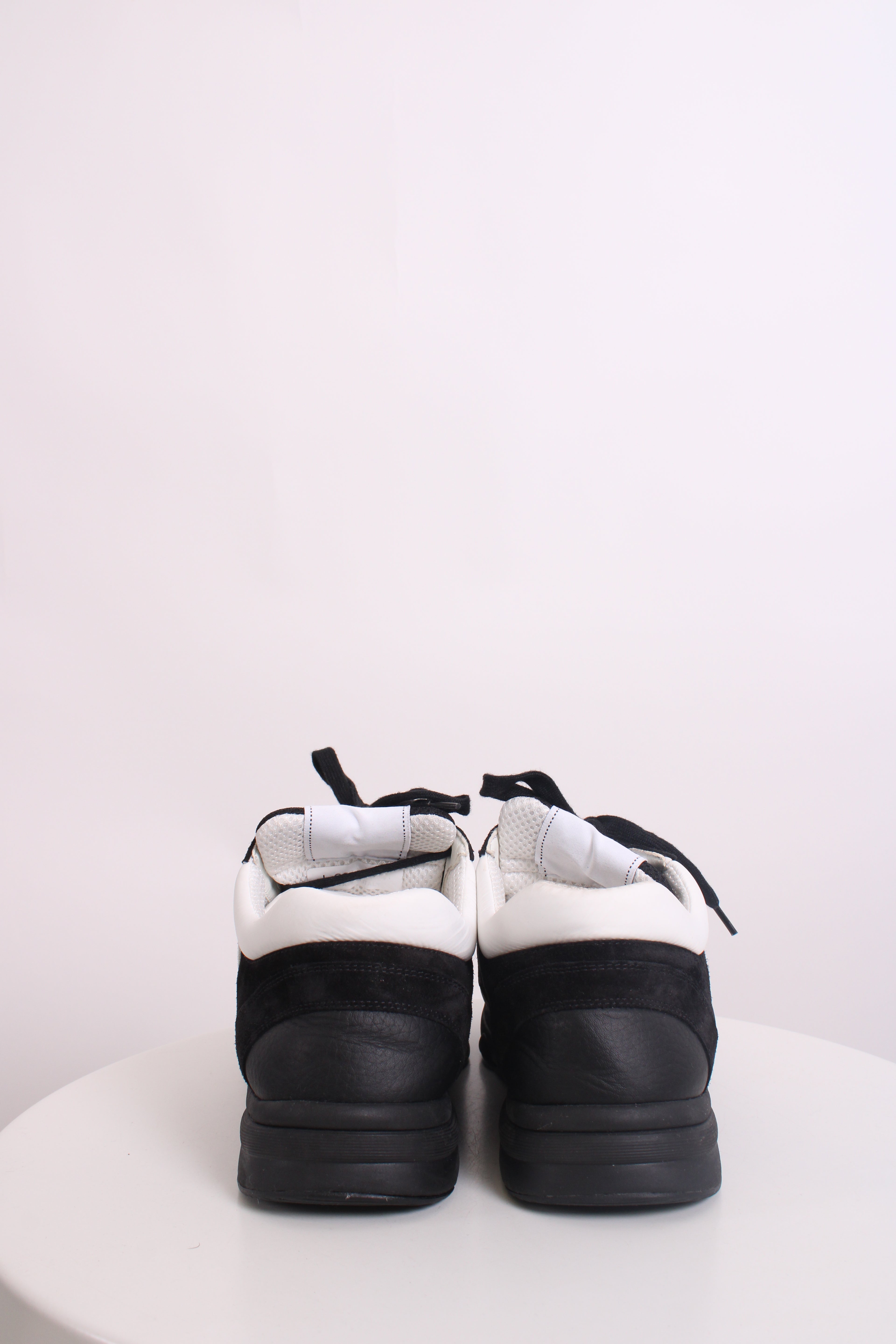 Chanel CC Mesh Suede Trainers Black/ White 44